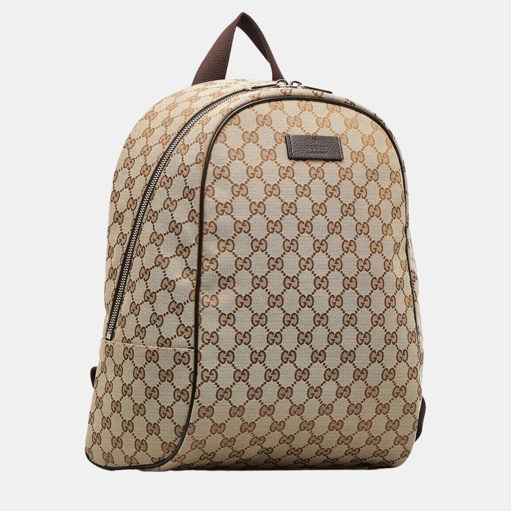 

Gucci Beige/Brown GG Canvas Backpack