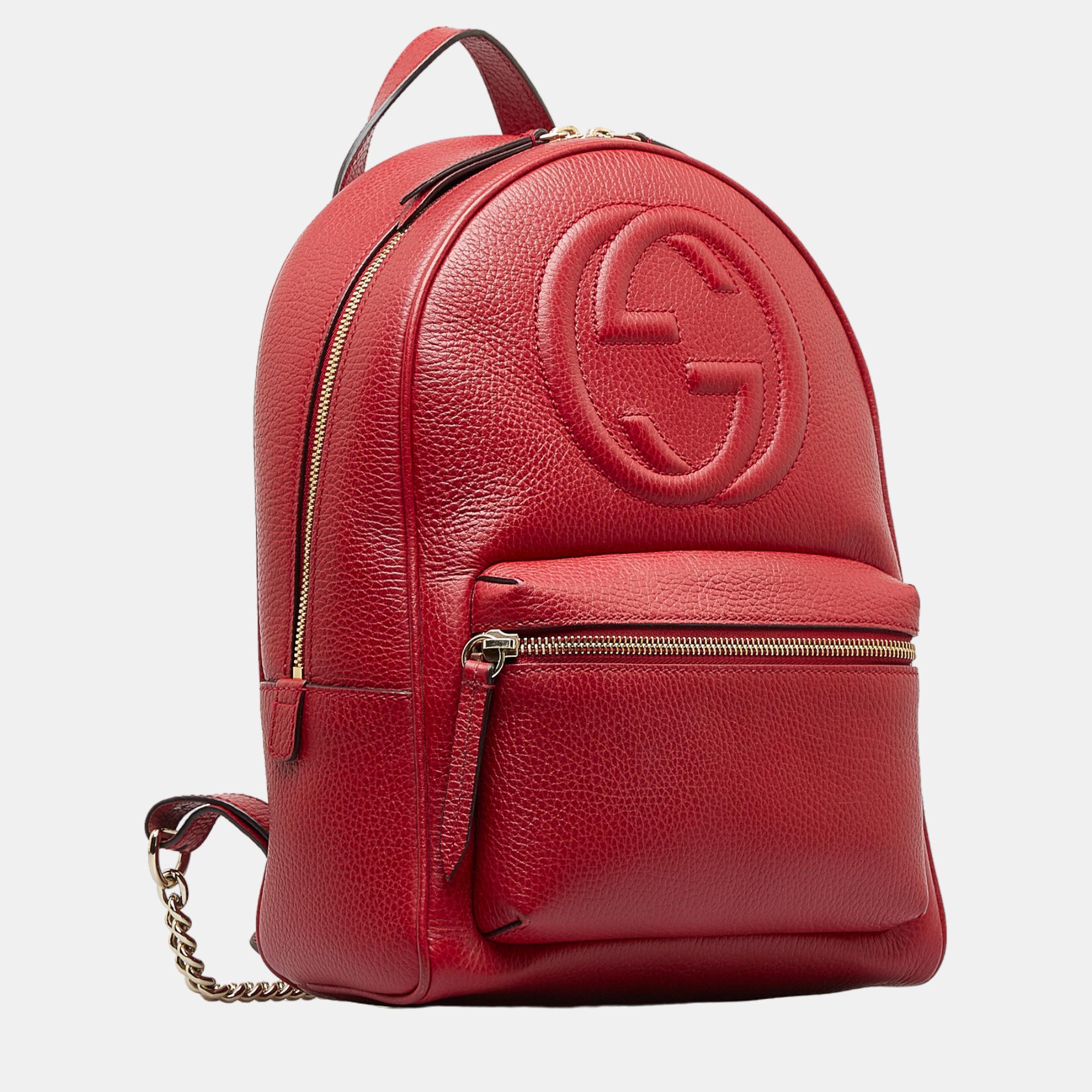 

Gucci Red Soho Backpack