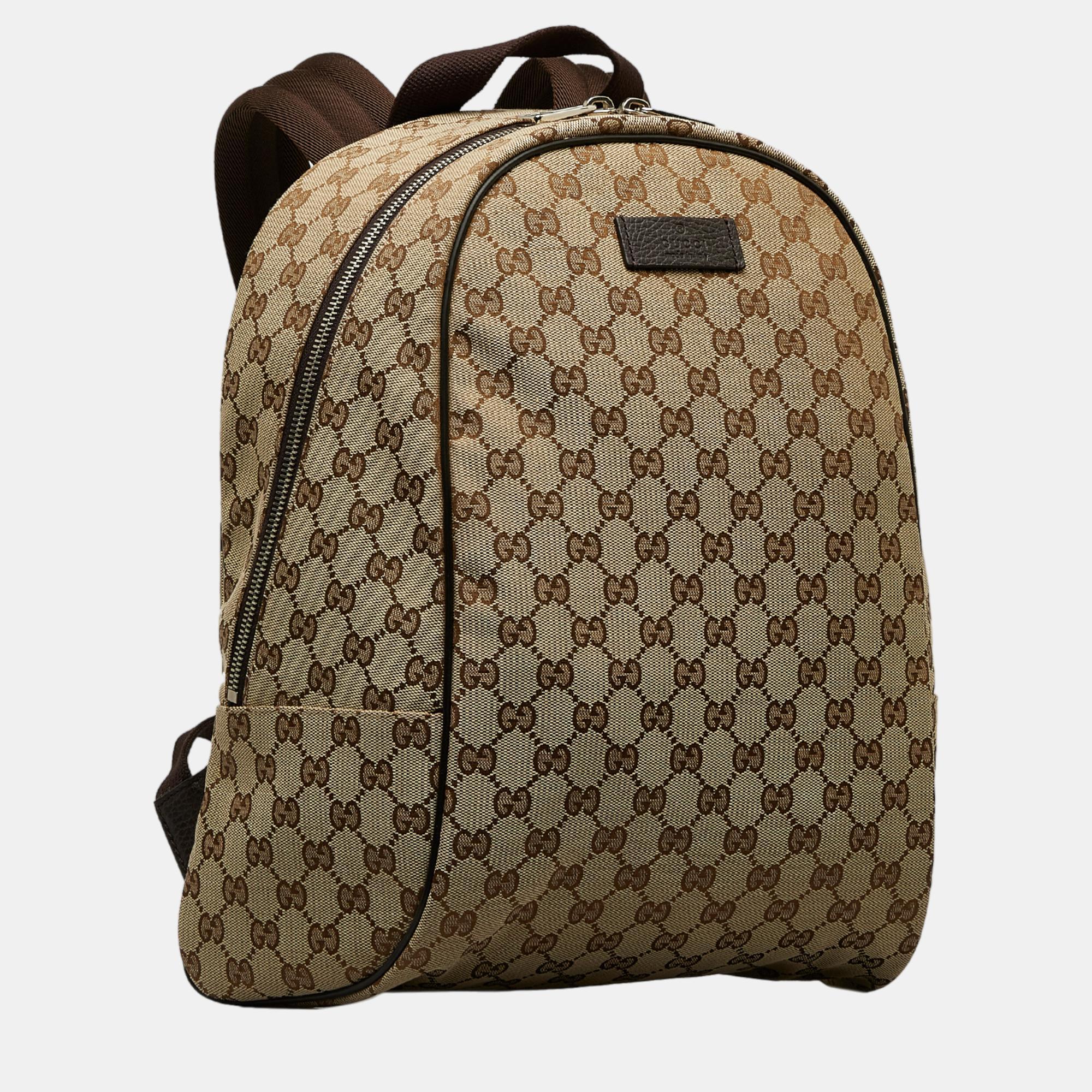

Gucci Beige/Brown GG Canvas Backpack