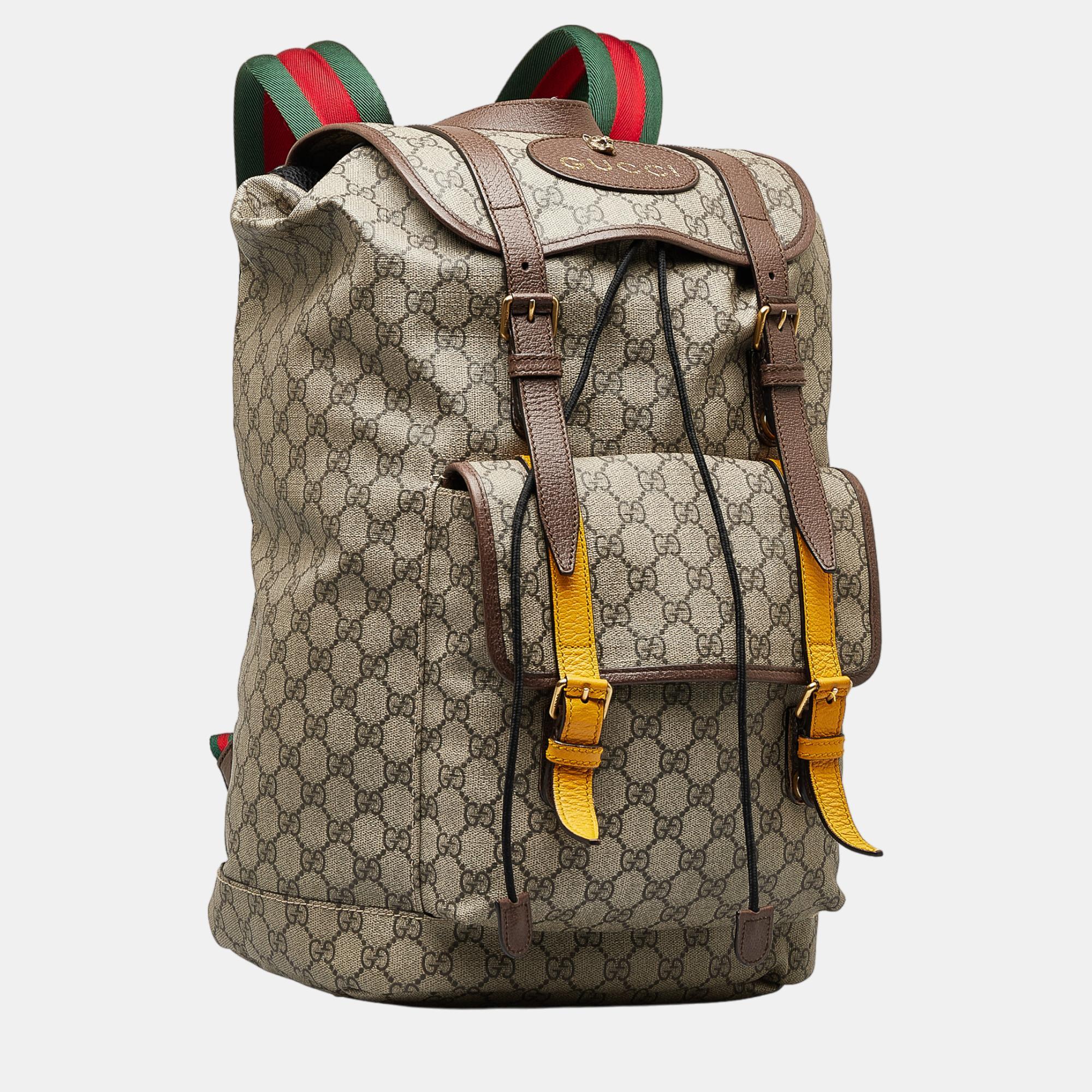 

Gucci Beige/Brown Soft GG Supreme Backpack