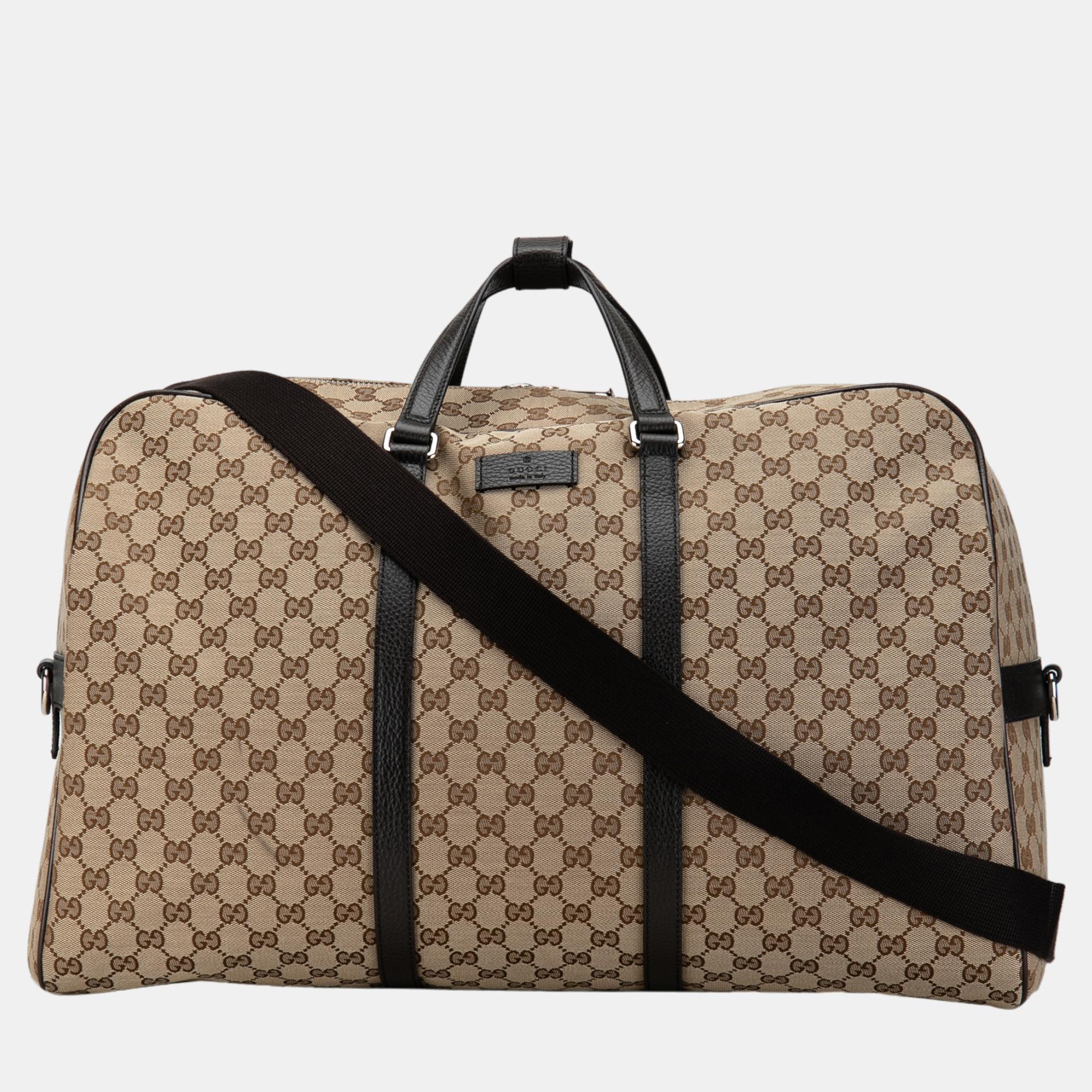 

Gucci Beige/Brown GG Canvas Travel Bag