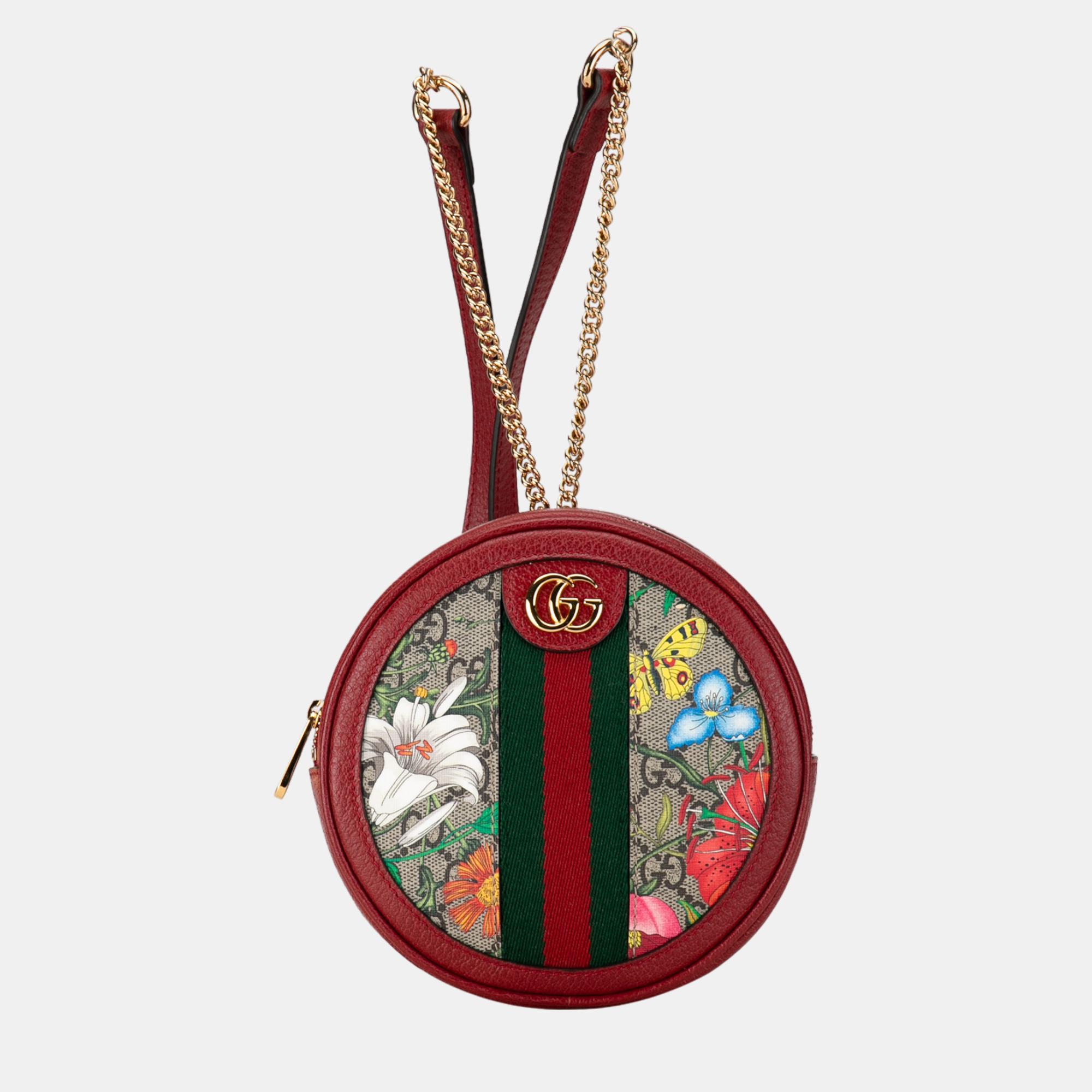 

Gucci Multicolor GG Supreme Flora Ophidia Backpack