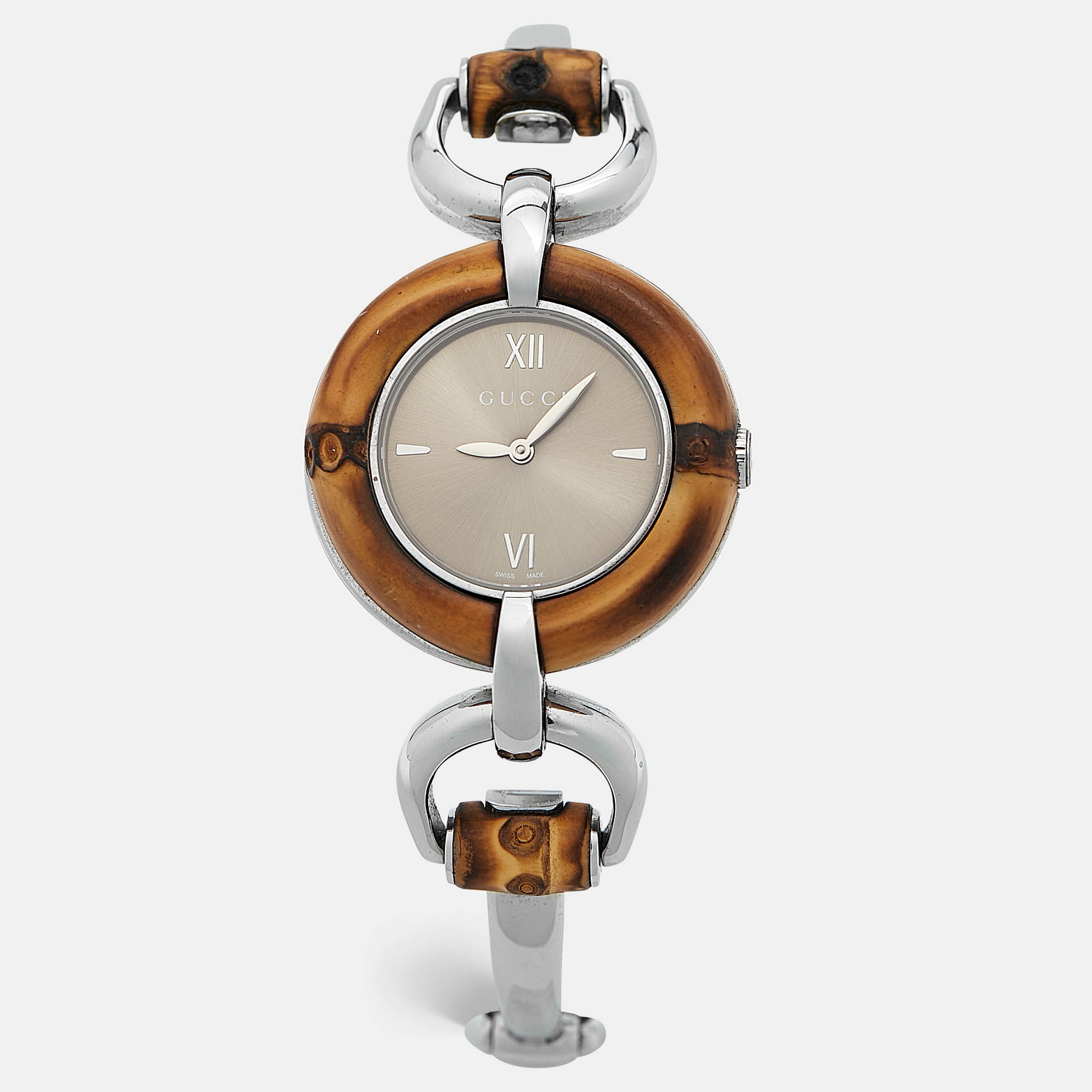 

Gucci Bronze Stainless Steel Bamboo, Silver