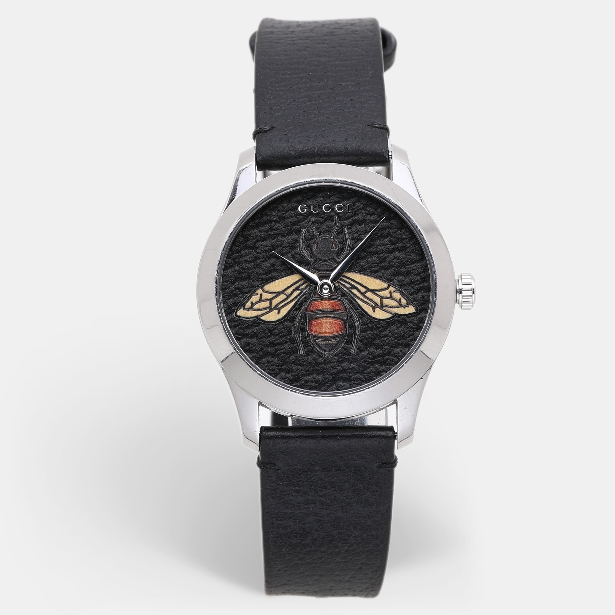 

Gucci Black Stainless Steel G-Timeless