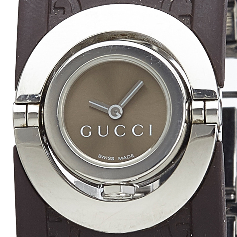 

Gucci Brown Stainless Steel Twirl Women's Wristwatch