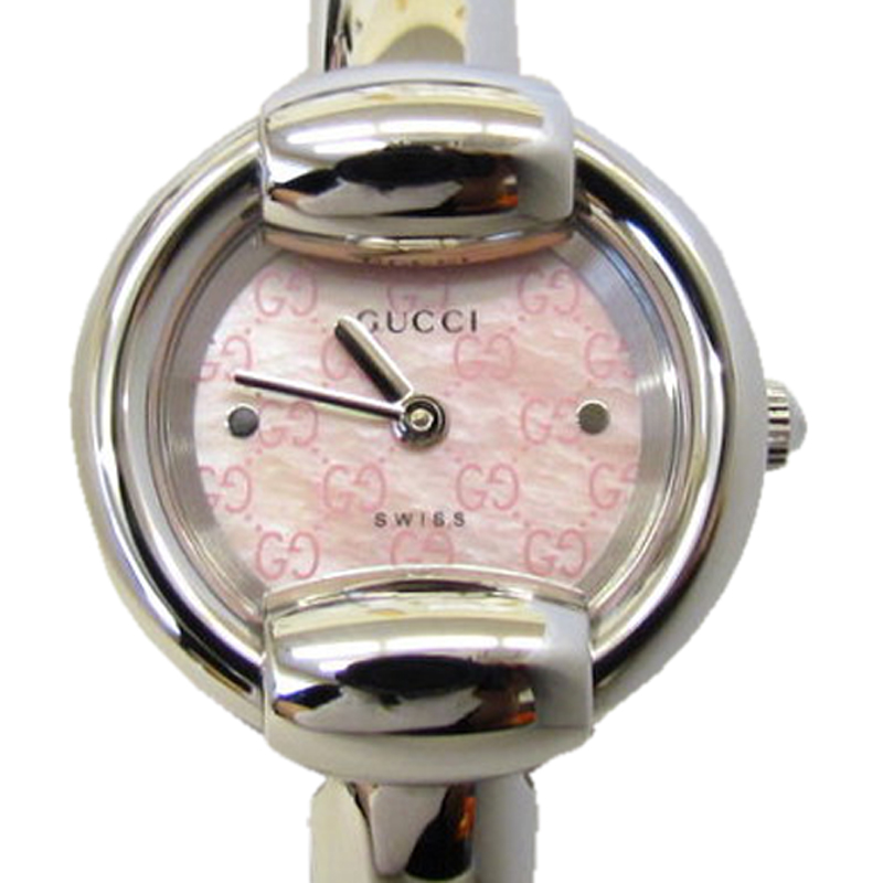 

Gucci Pink MOP GG Canvas Stainless Steel Watch