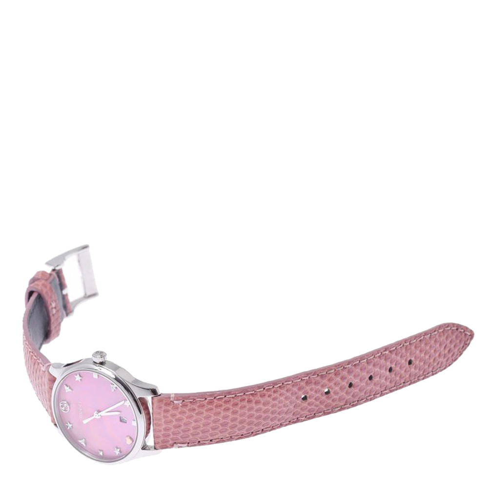 

Gucci Pink MOP Stainless Steel G Timeless