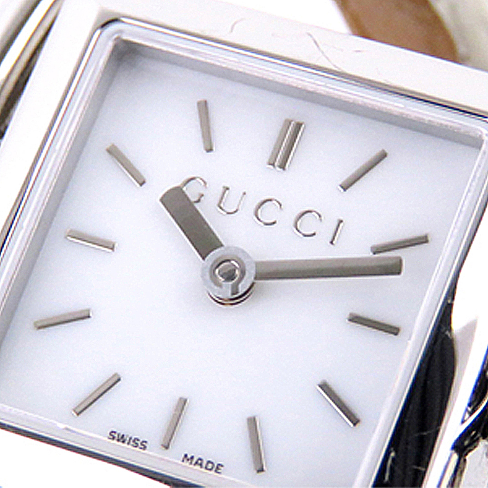 

Gucci White Stainless Steel Signoria Women's Wristwatch