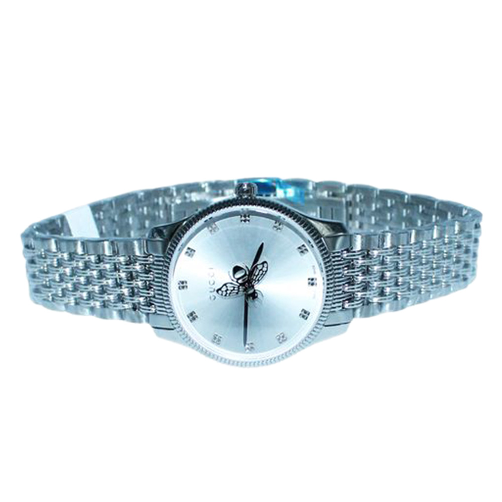 

Gucci Silver Stainless Steel G-Timeless Women's Wristwatch