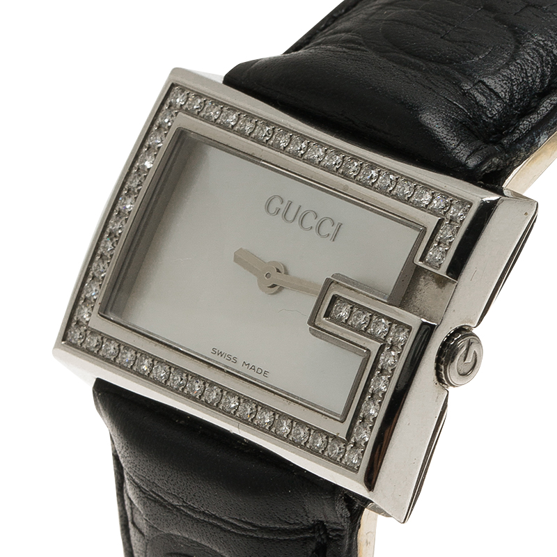 

Gucci Mother of Pearl Stainless Steel Diamond, Grey