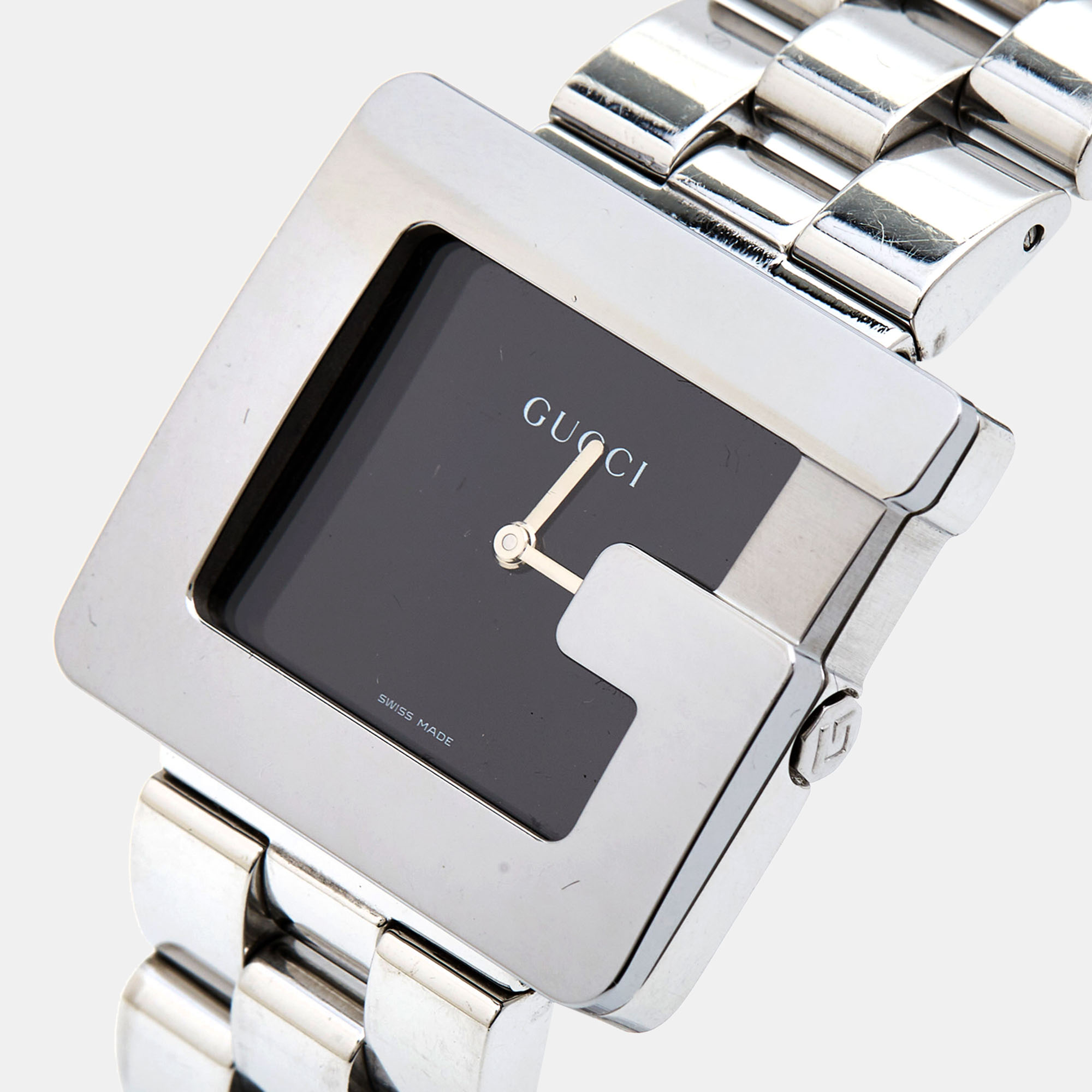 

Gucci Black Stainless Steel G Series, Silver