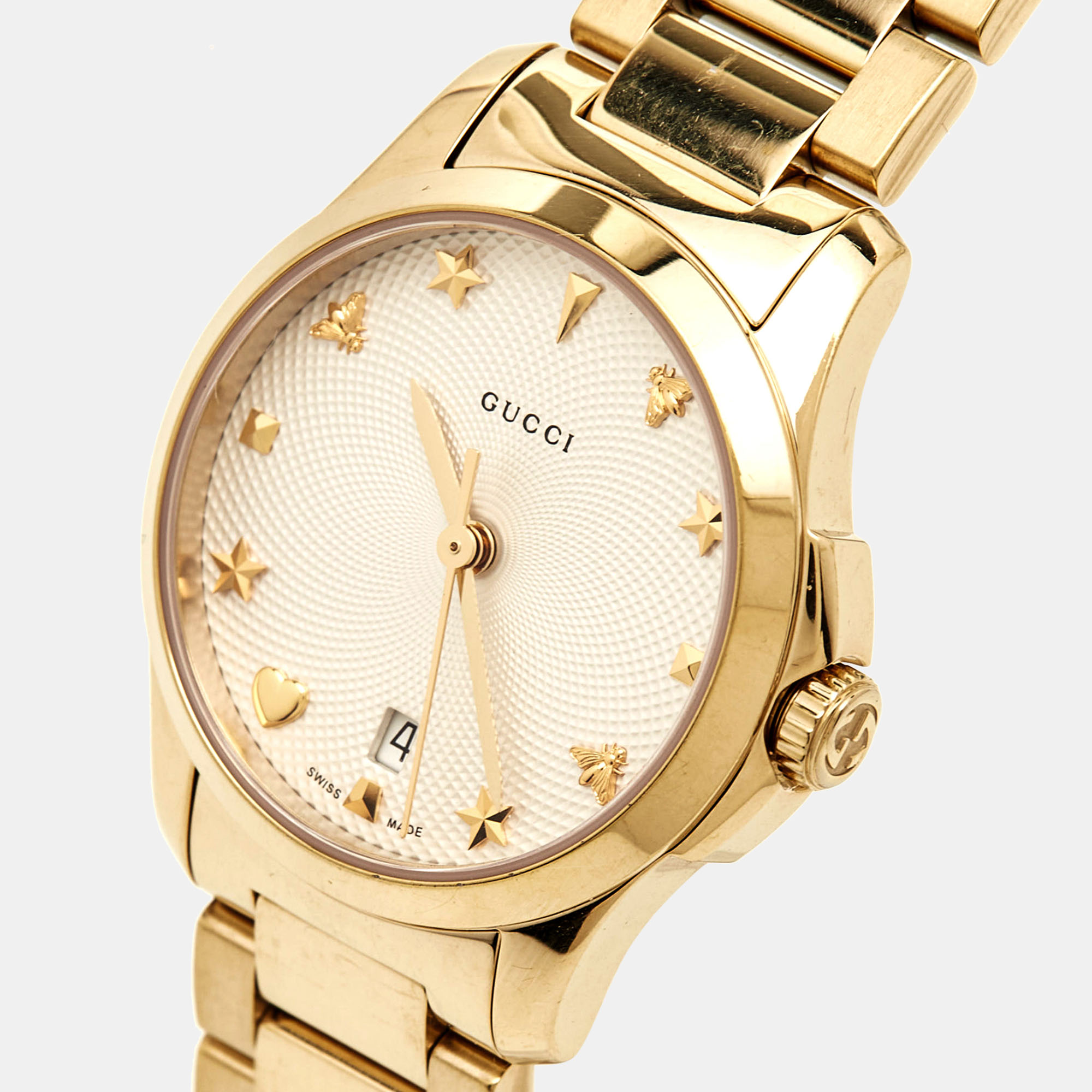 Gucci women's gold watches best sale