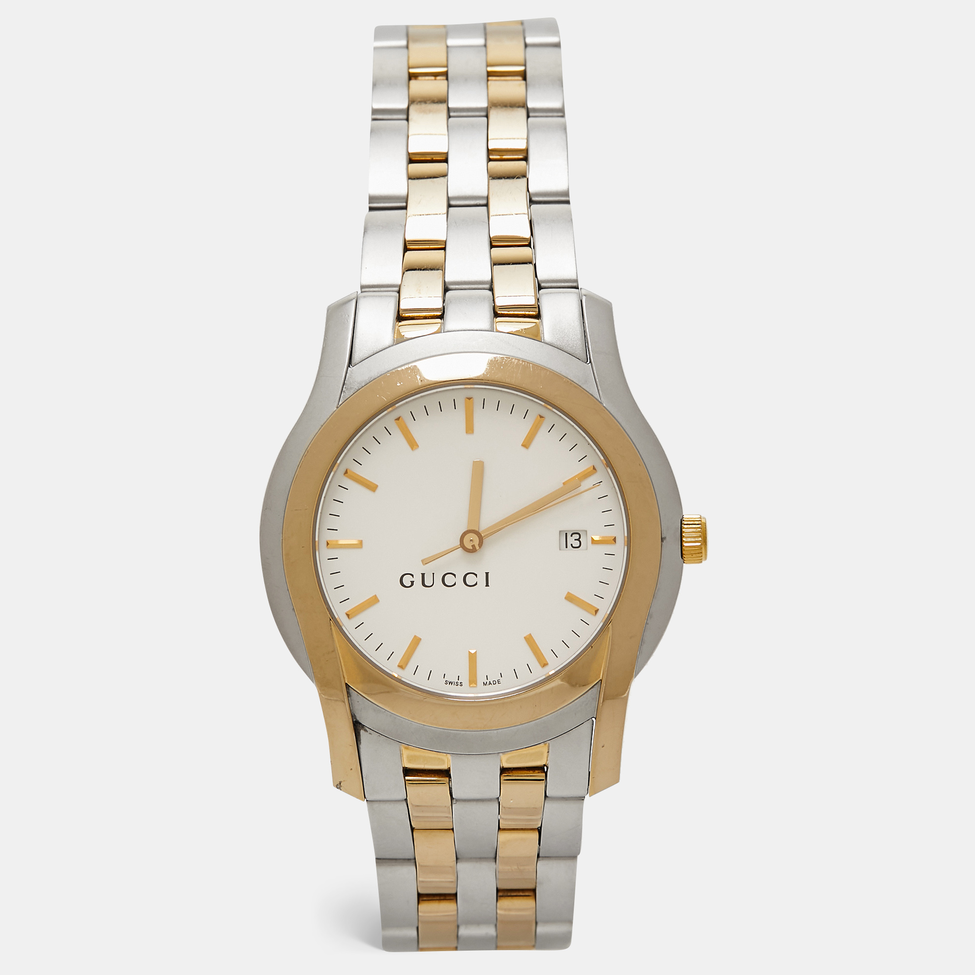 

Gucci White Two Tone Stainless Steel