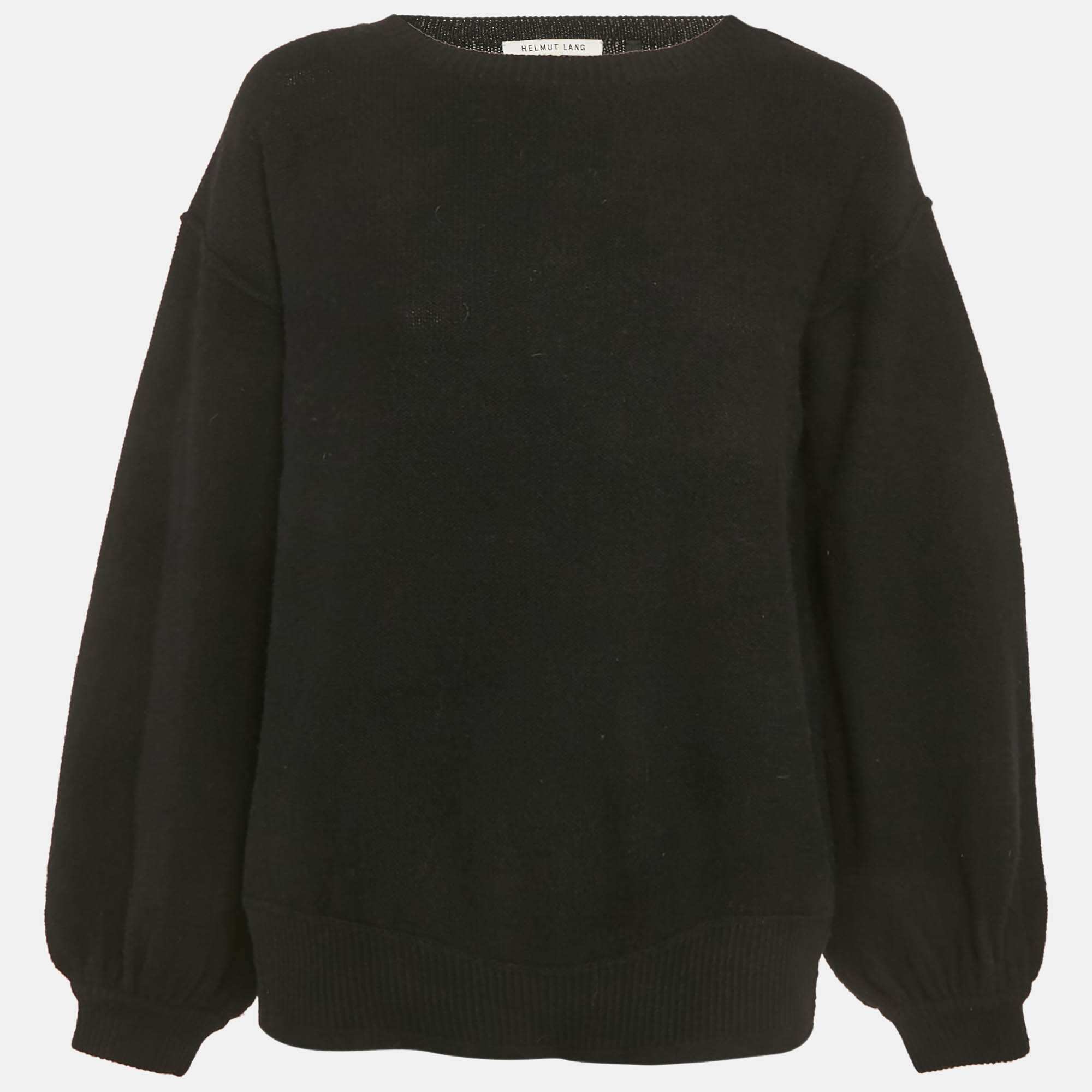 Pre-owned Helmut Lang Black Wool & Cashmere Sweater S