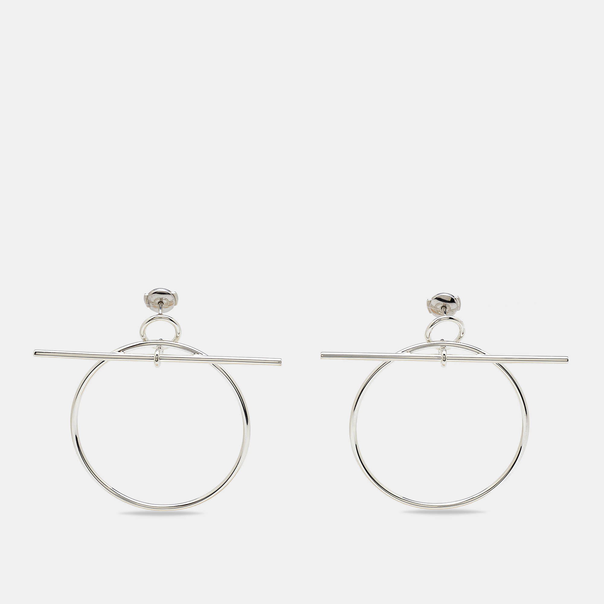 

Hermes Loop Sterling Silver Medium Model Earrings