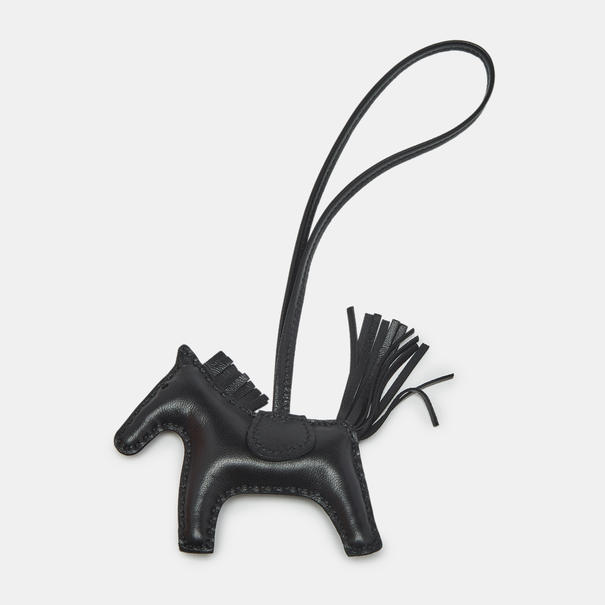 

Hermès So Black Milo Leather GriGri Rodeo Bag Charm PM