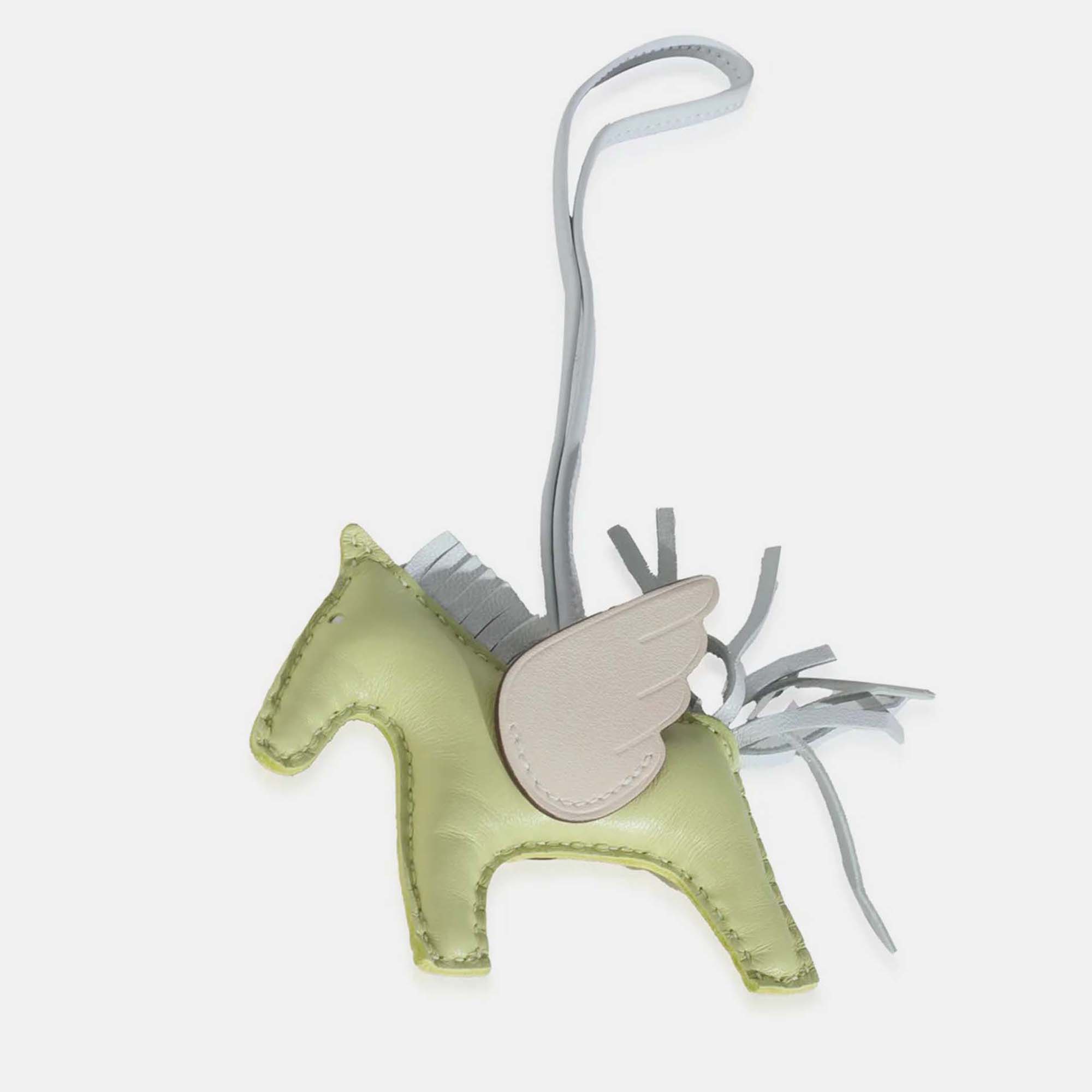 

Hermes Nata Milo Lambskin Swift Grigri Rodeo Pegase Charm PM, Multicolor