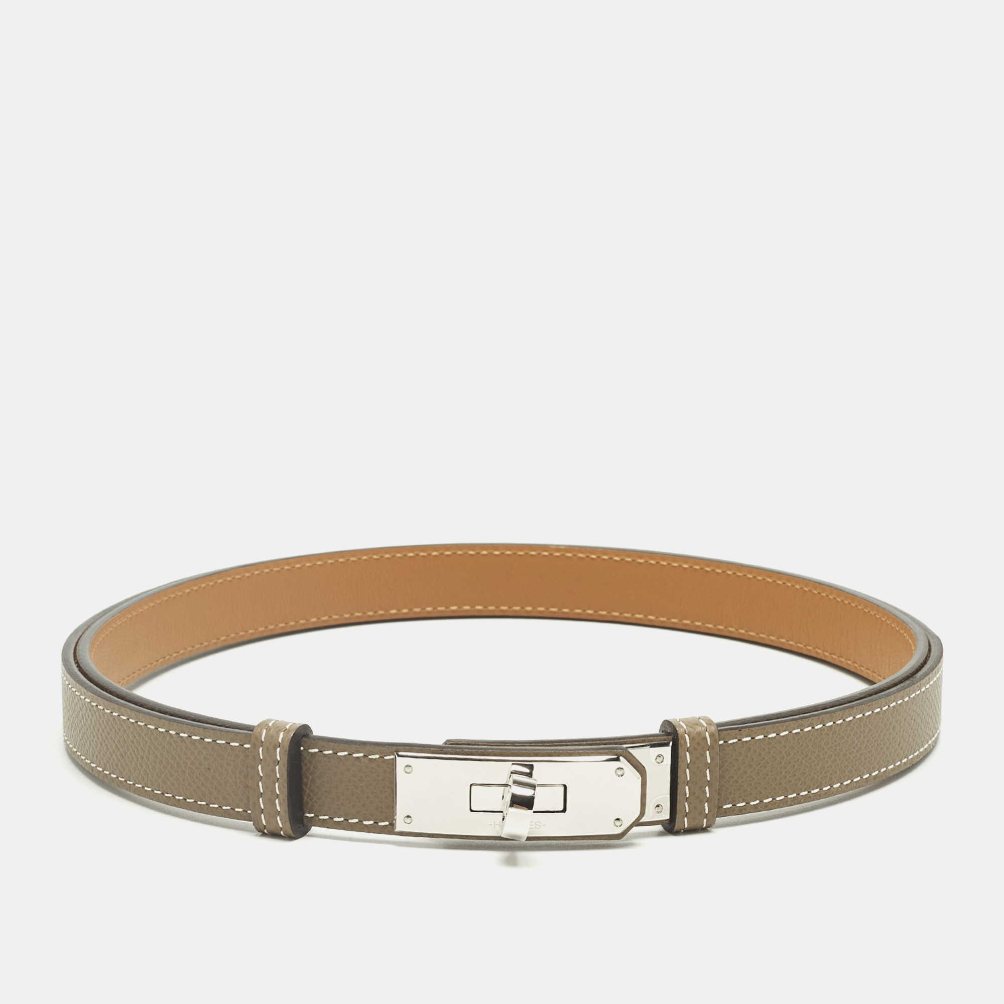 

Hermès Kelly Adjustable Belt Taupe Epsom Leather, Grey