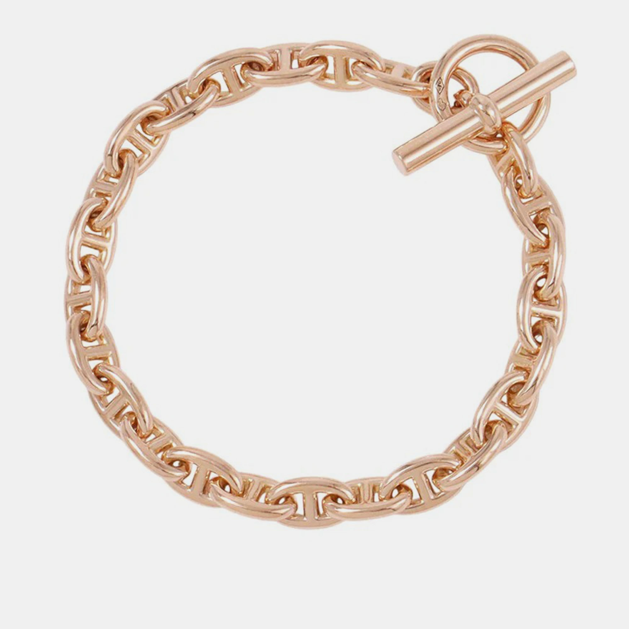 

Hermes Chaine D'Ancre Bracelet 24 Frames Size TPM 18K Pink Gold