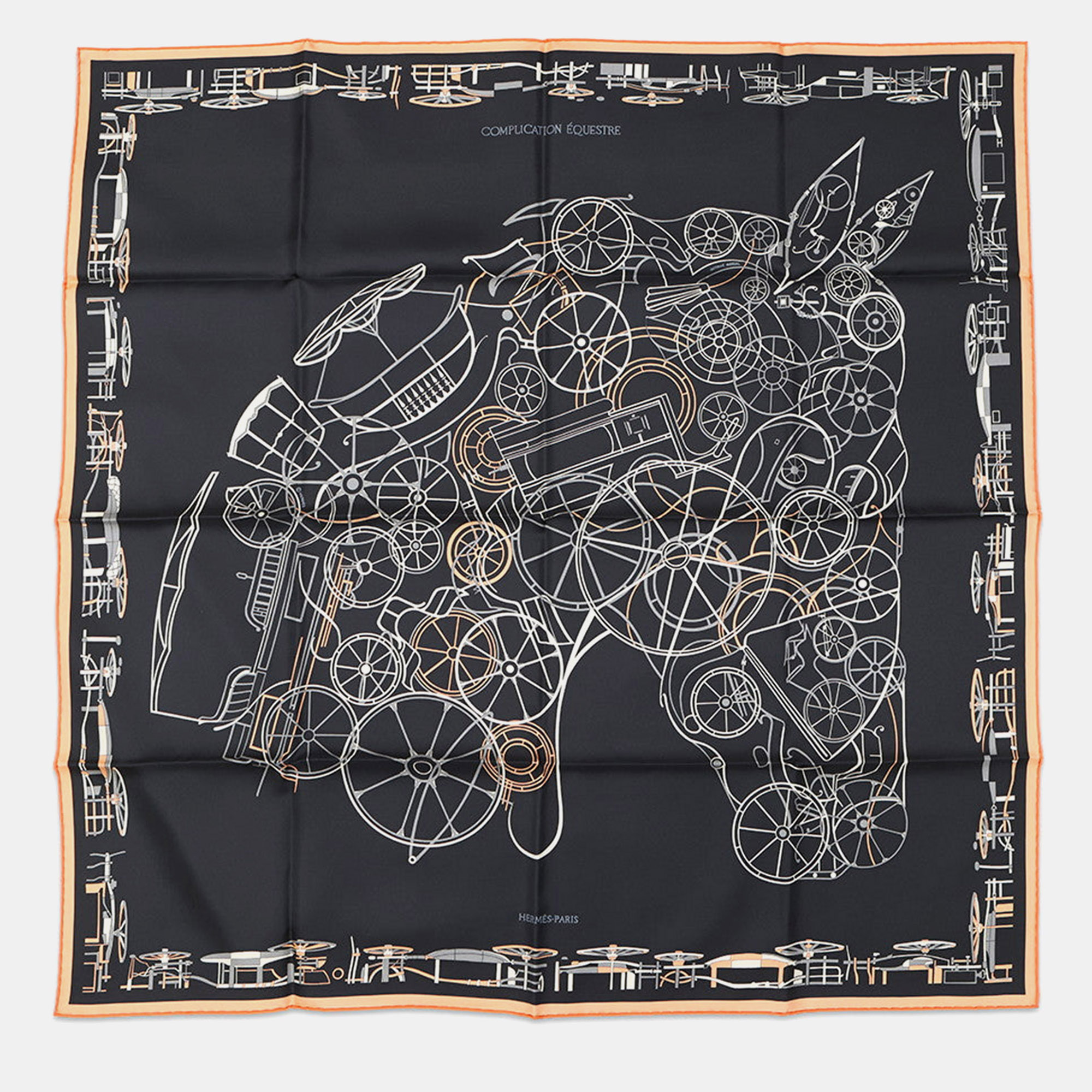 

Hermes Carre Complication Equestre Size, Multicolor