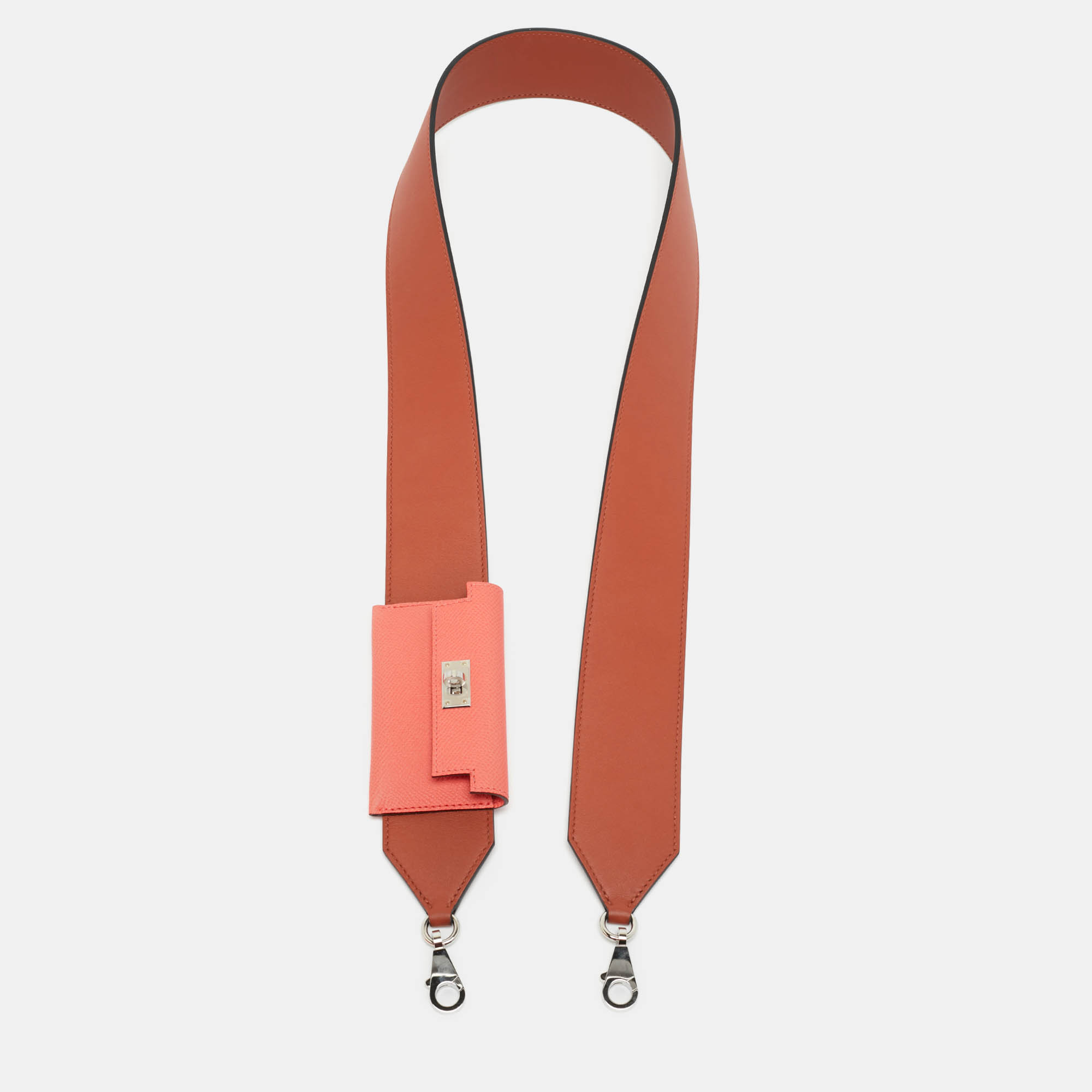 

Hermès Kelly Pocket Bag Strap Terre Battue/Capucine Swift & Epsom Leather, Orange