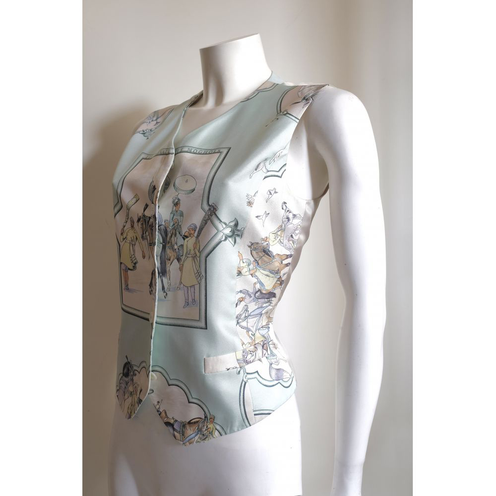 

Hermes Multicolor Silk Vest 36 FR