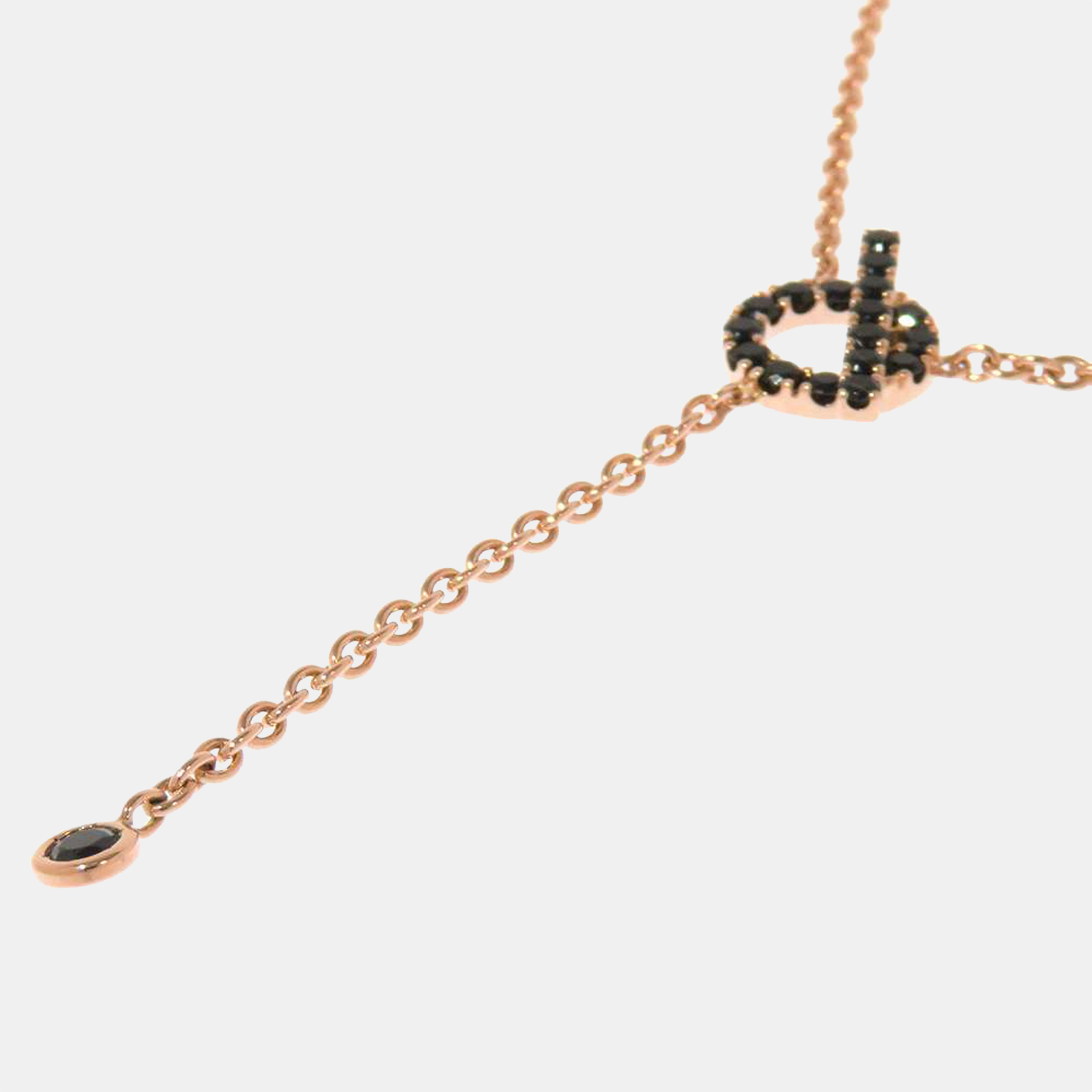 

Hermes Finesse Lariat 18K Rose Gold Necklace