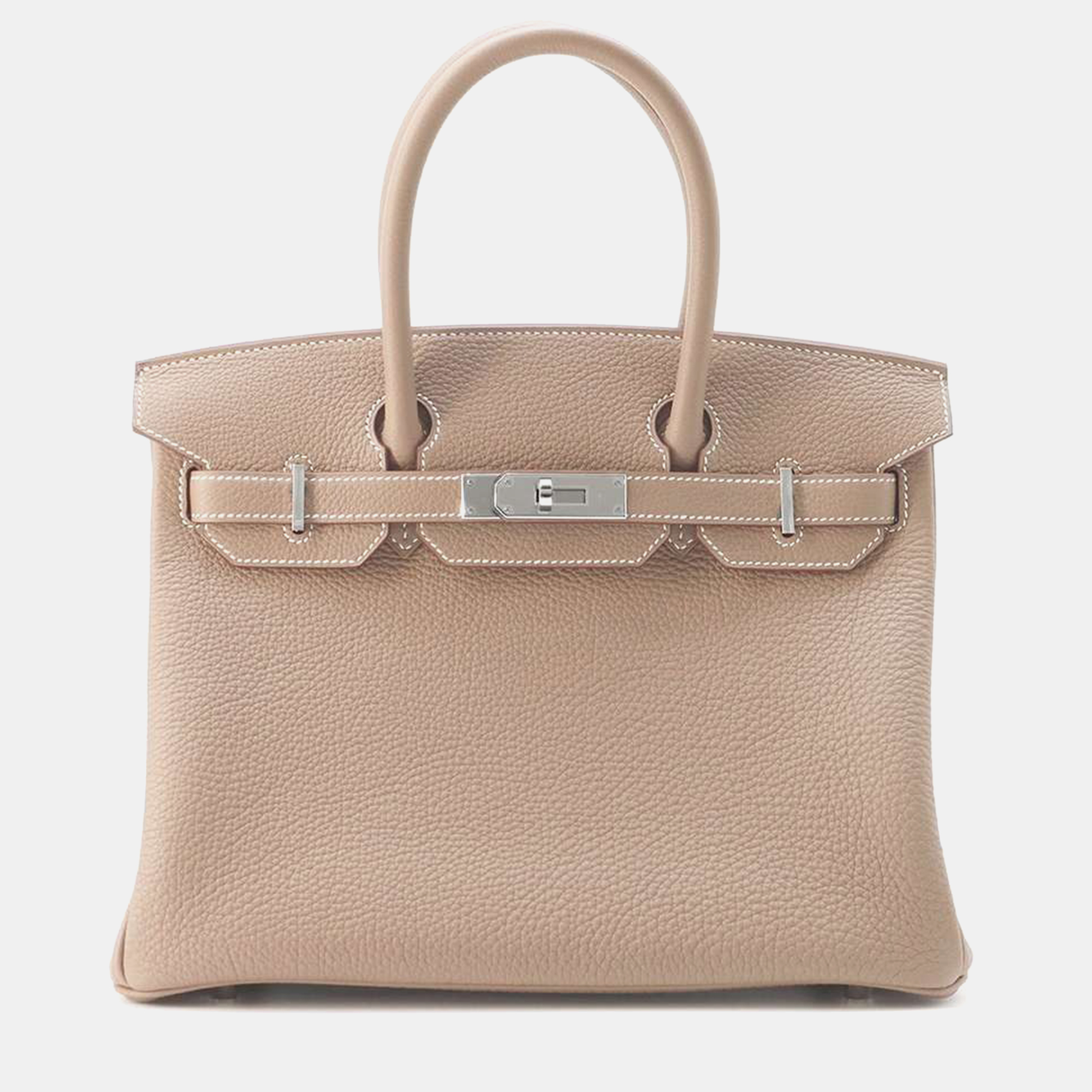 

Hermes Etoupe Togo Leather Birkin 30 Tote Bag, Brown