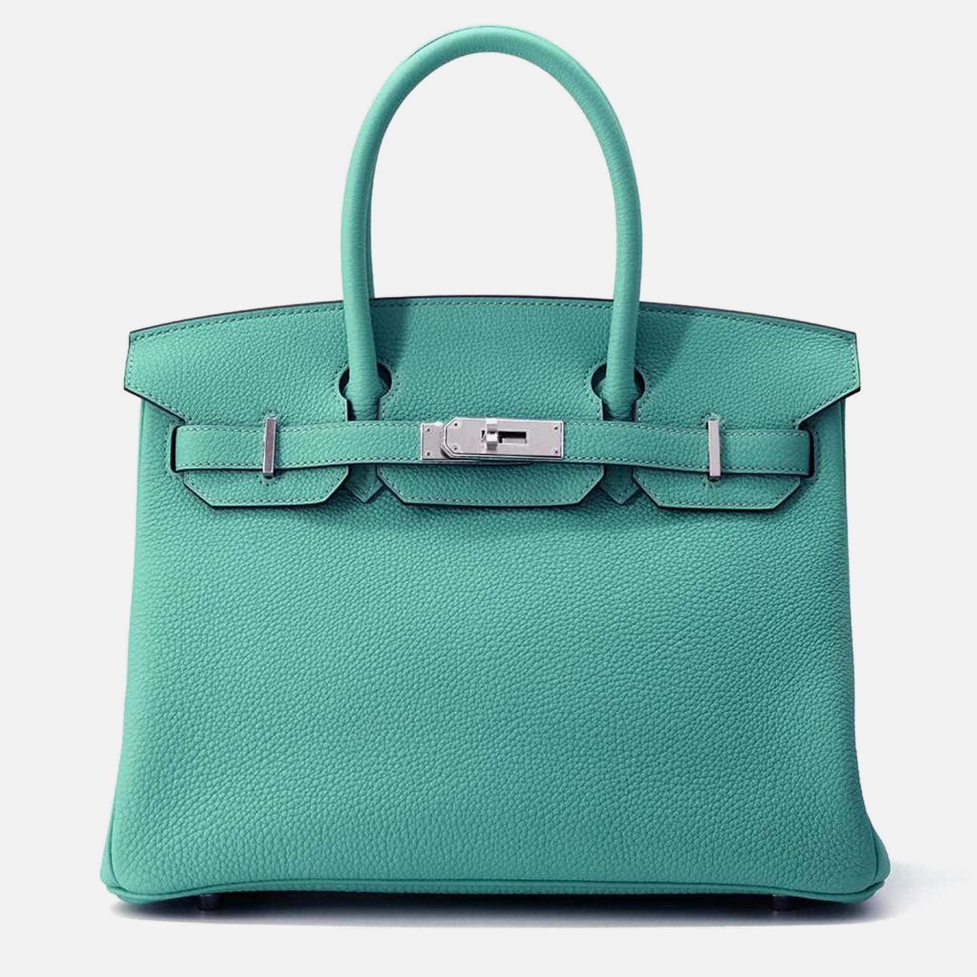 

Hermes Vert Veron Togo Leather Birkin 30 Tote Bag, Green