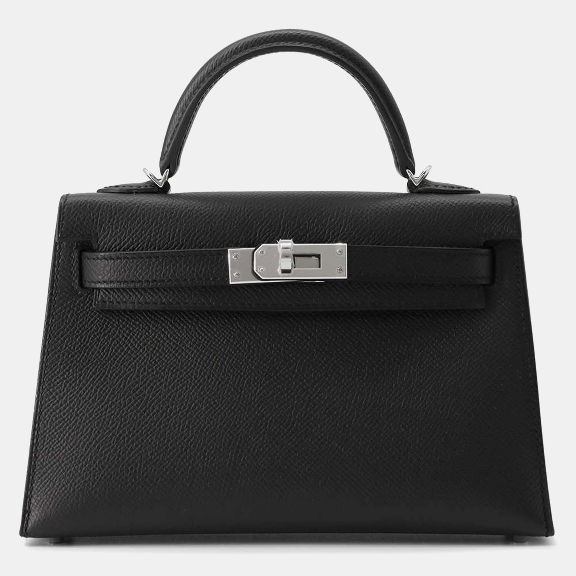 

Hermes Black Epsom Mini Kelly Do bag