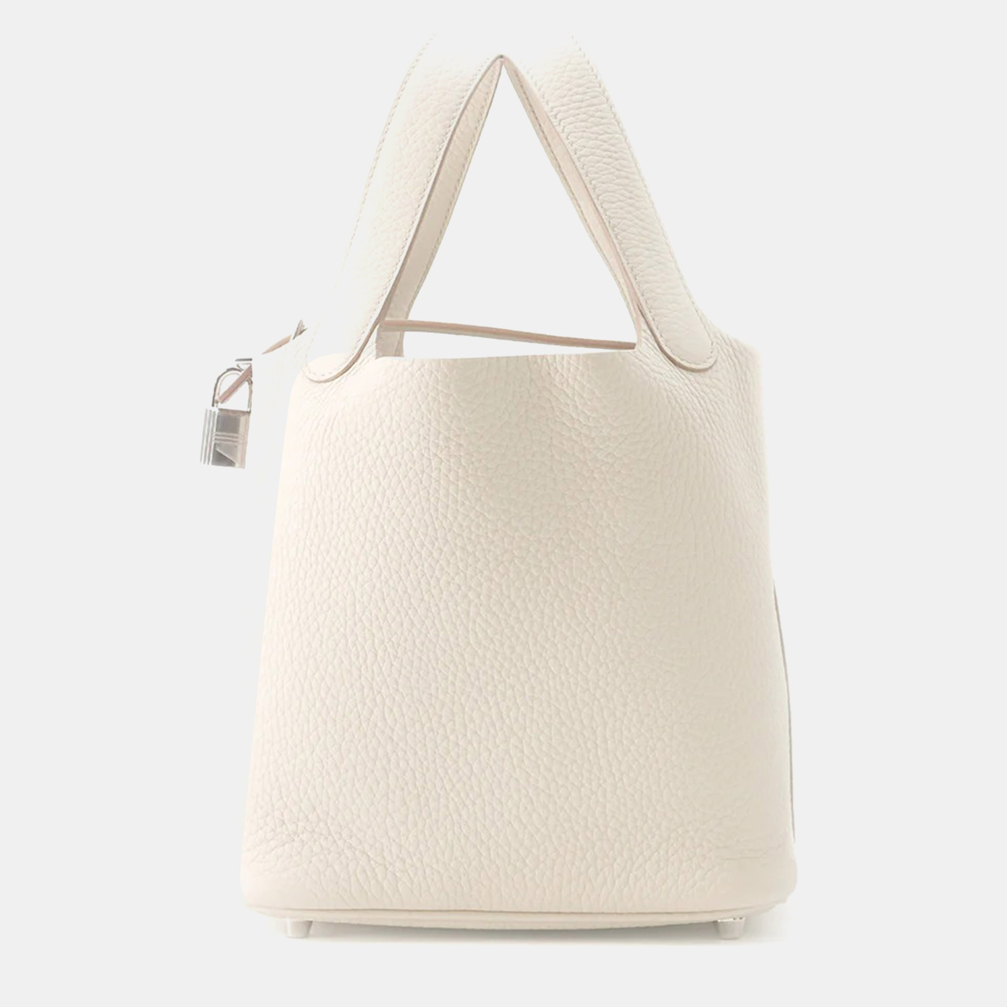 

Hermes Beton Taurillon Clemence Picotin Lock bag Size PM, White