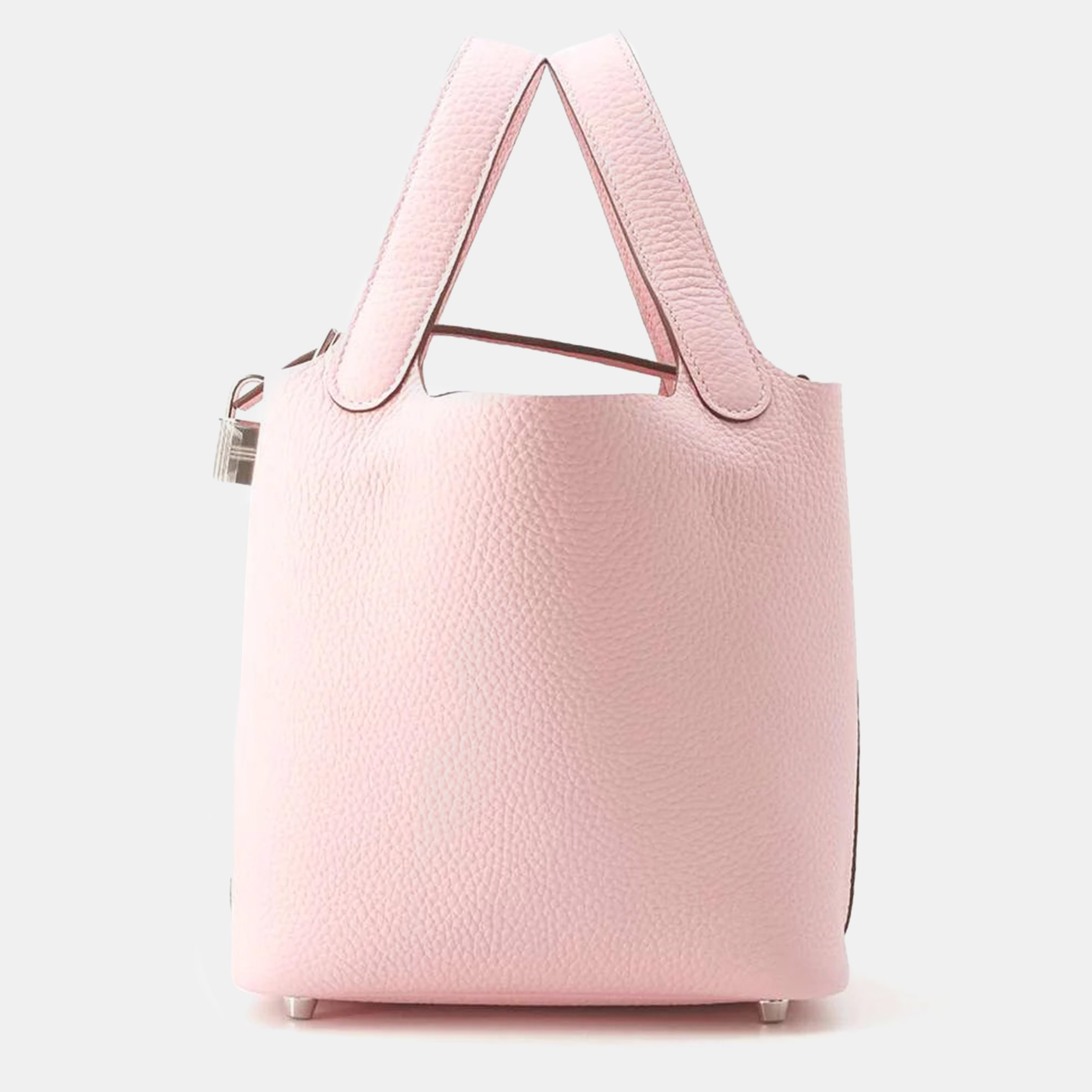 

Hermes Rose Sakura Taurillon Clemence Picotin Lock bag Size PM, Pink