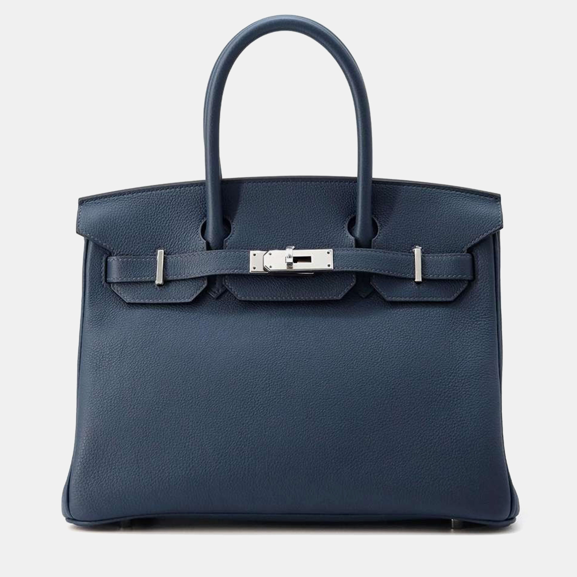 

Hermes Blue de Prusse Togo Leather Birkin Bag Size