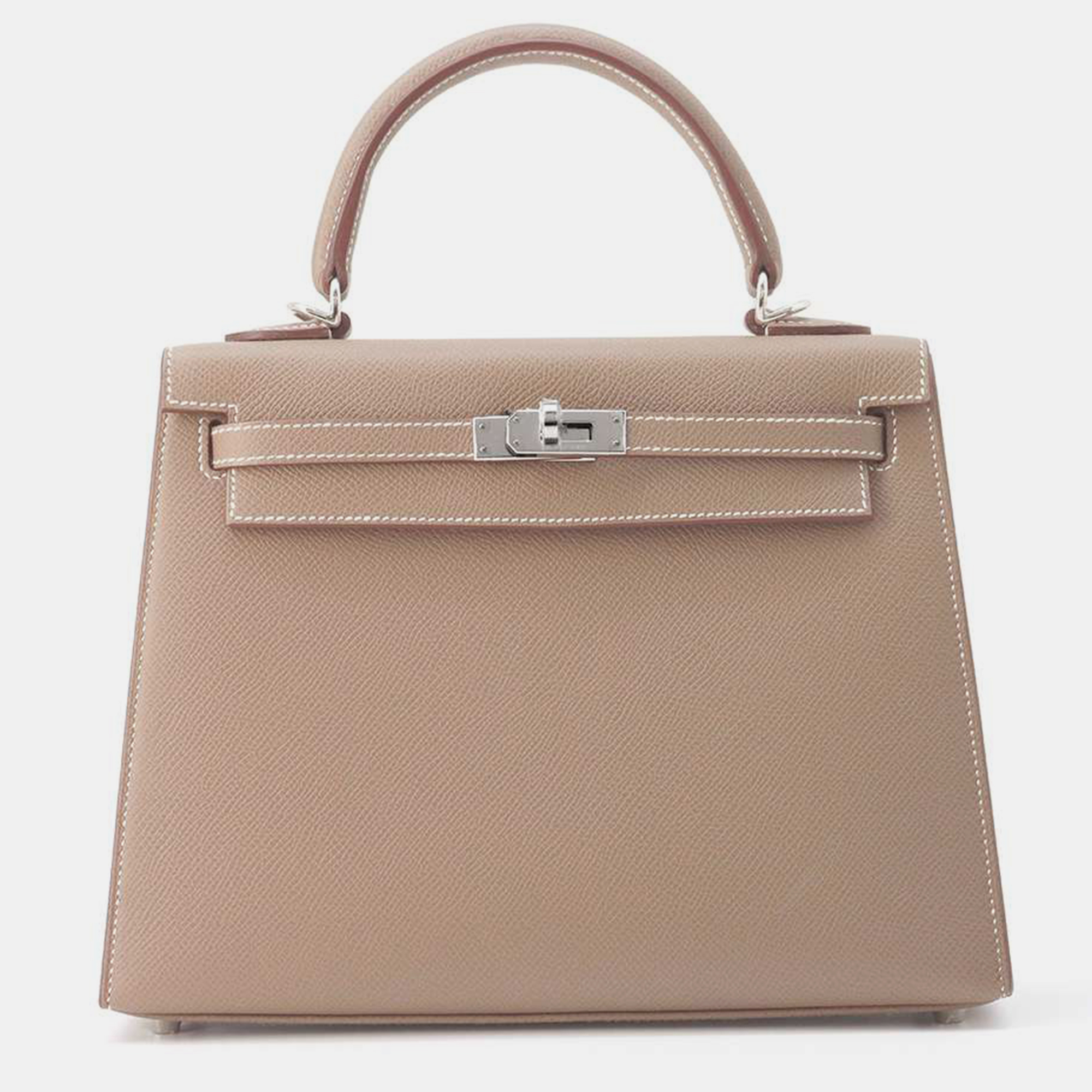 

Hermes Etoupe Epsom Kelly Sellier Bag Size, Brown