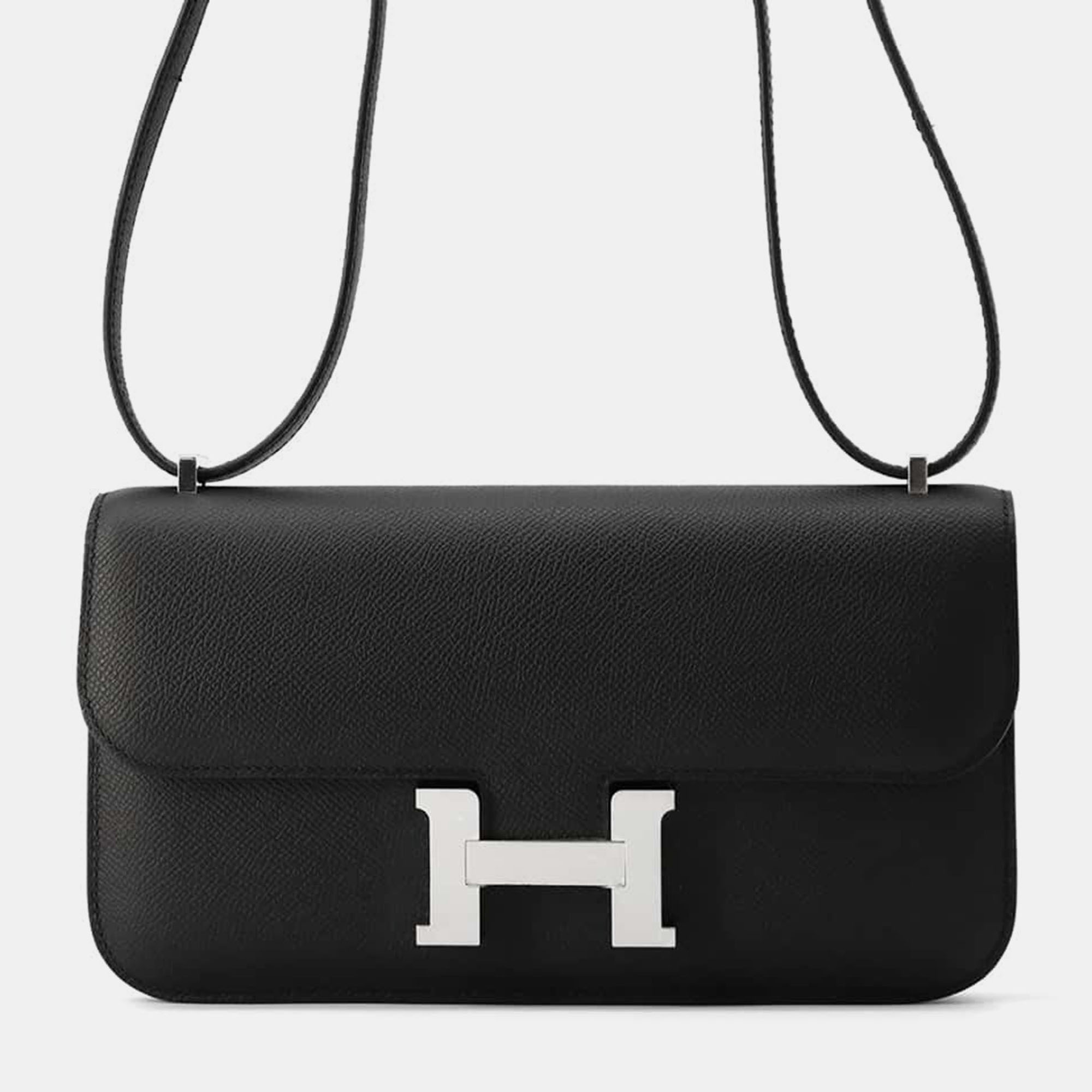 

Hermes Miroir Black Epsom Constance Elan Bag