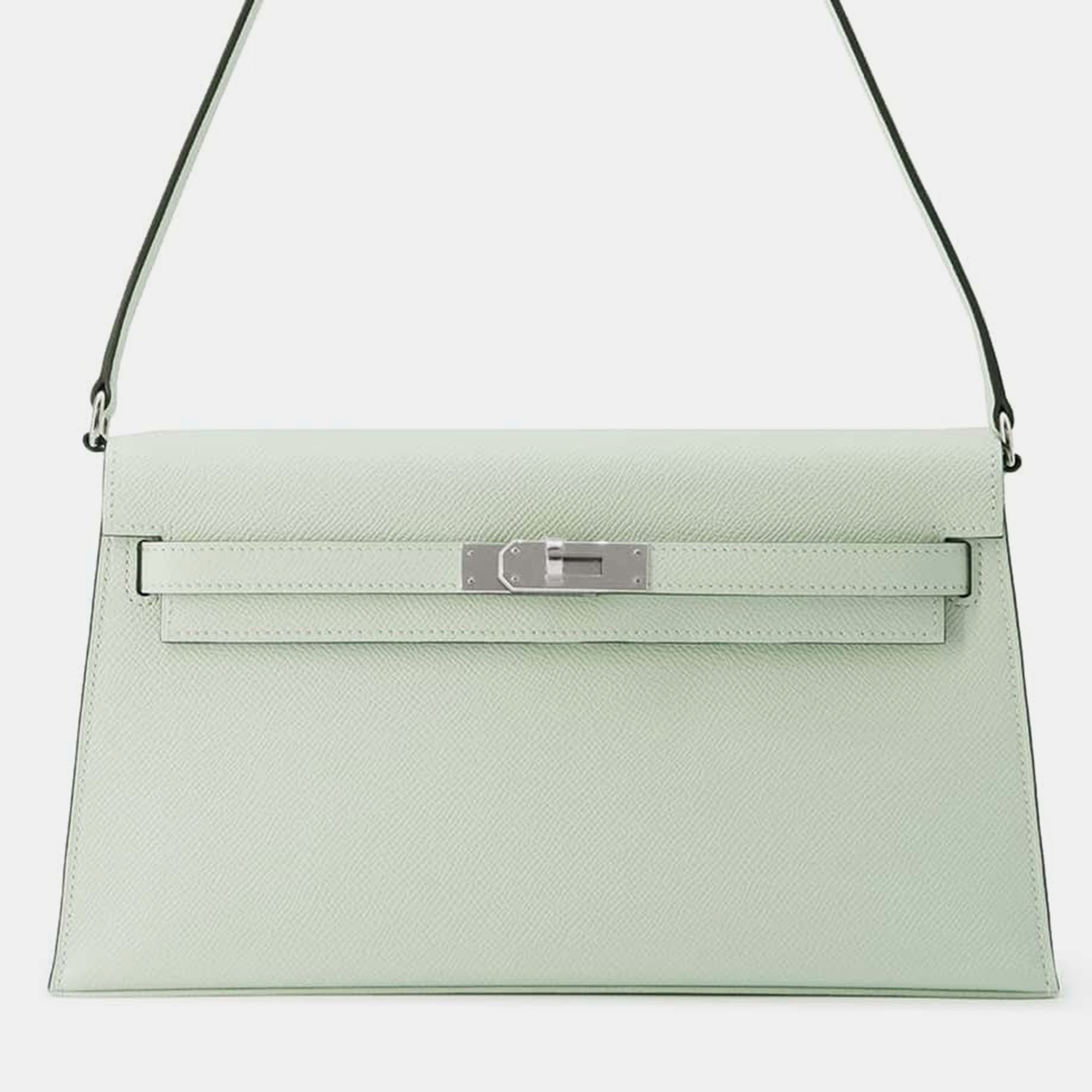 

Hermes Vert Peppermint Epsom Kelly Elan Bag, Green