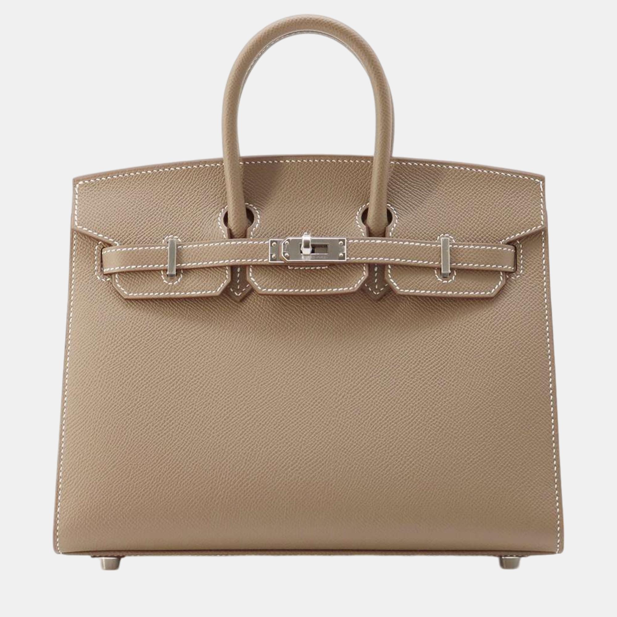 

Hermes Birkin Sellier Etoupe Epsom Size, Brown