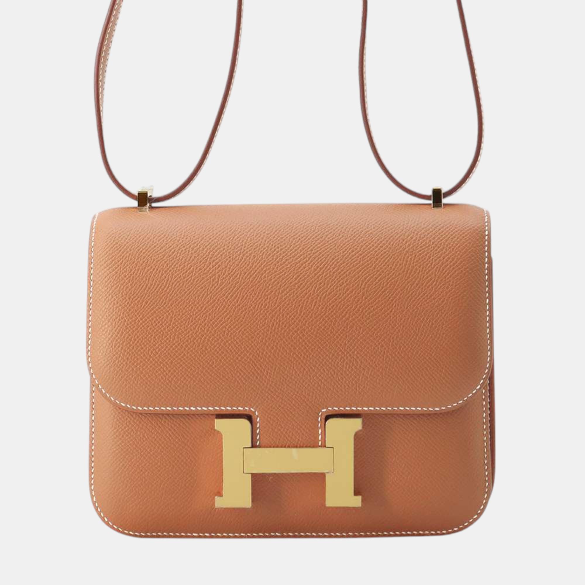 

Hermes Constance 3 Miroir Gold Epsom Size Mini, Brown