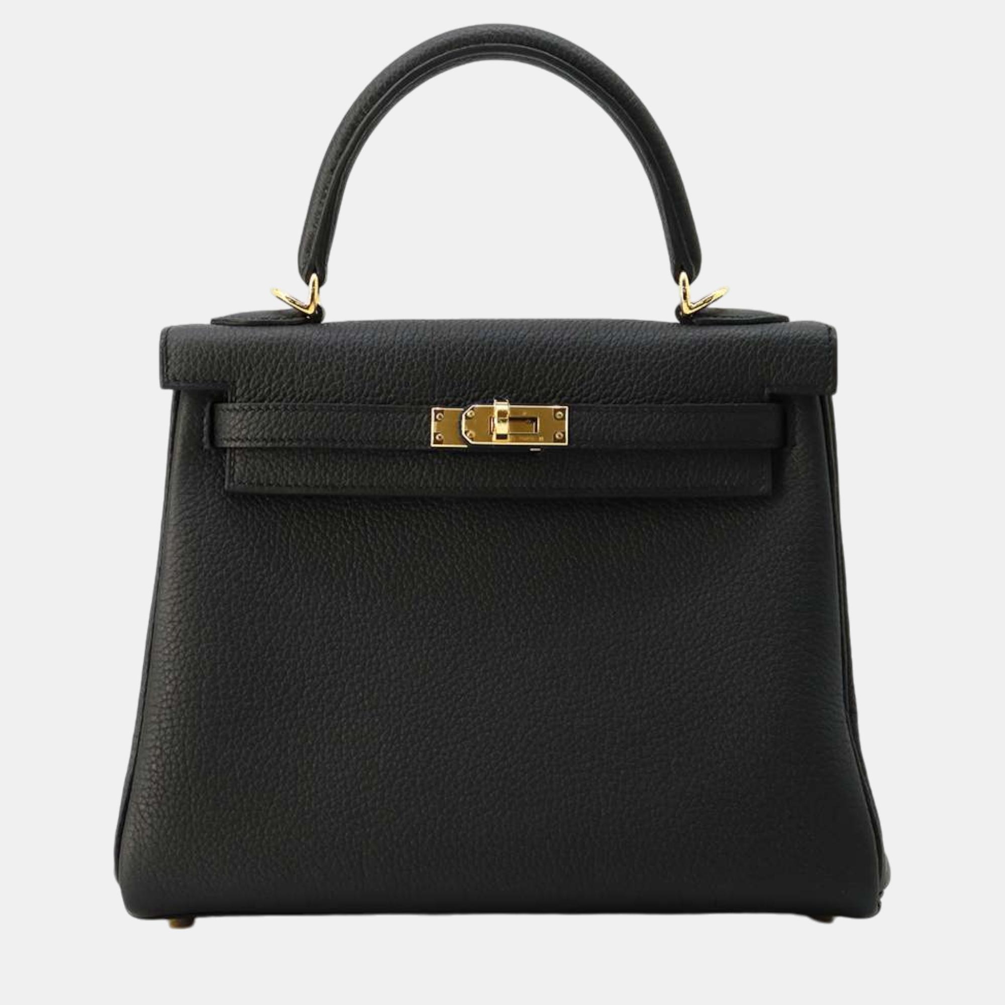 

Hermes Kelly Retourne Black Togo Leather Size