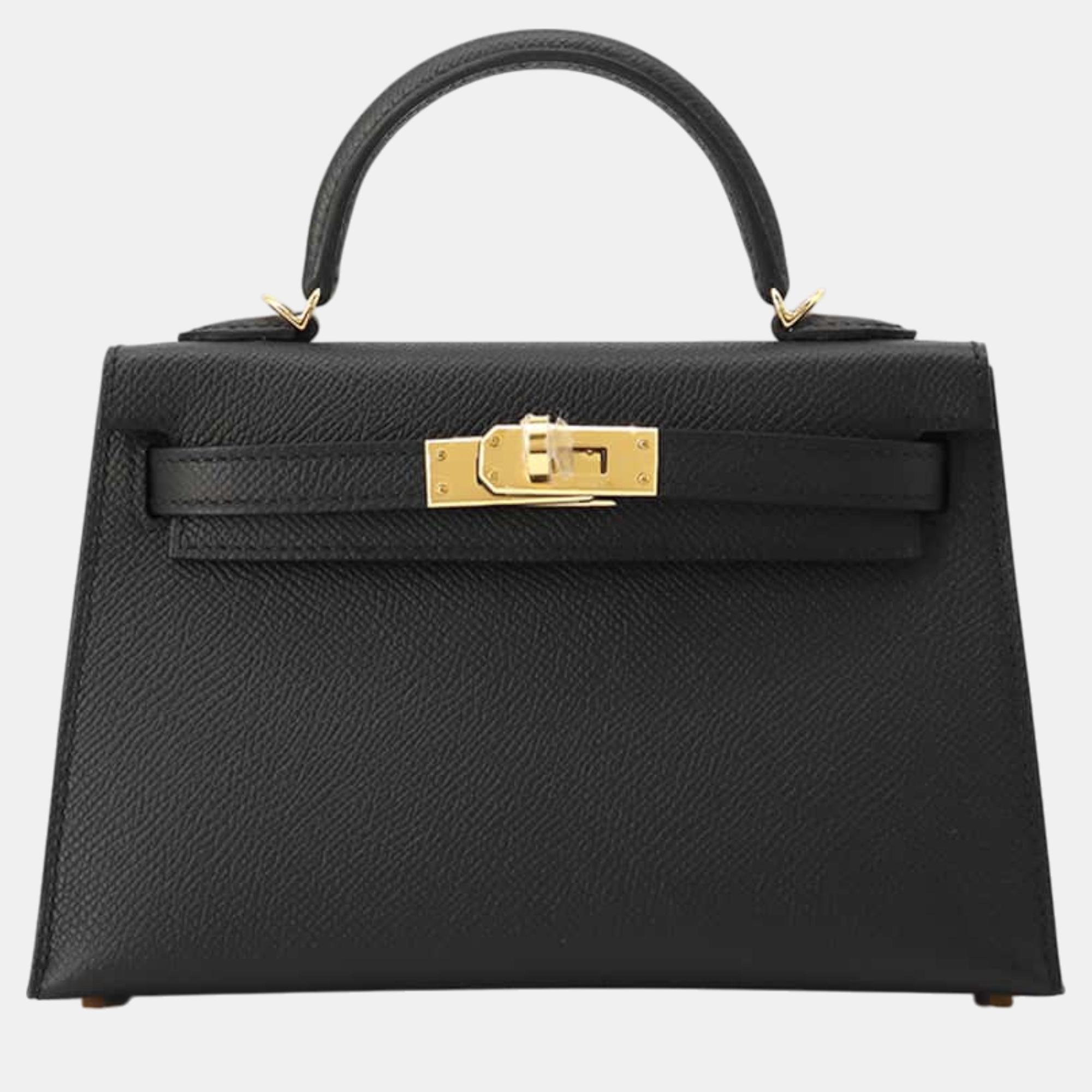 

Hermes Black Epsom Mini Kelly Do