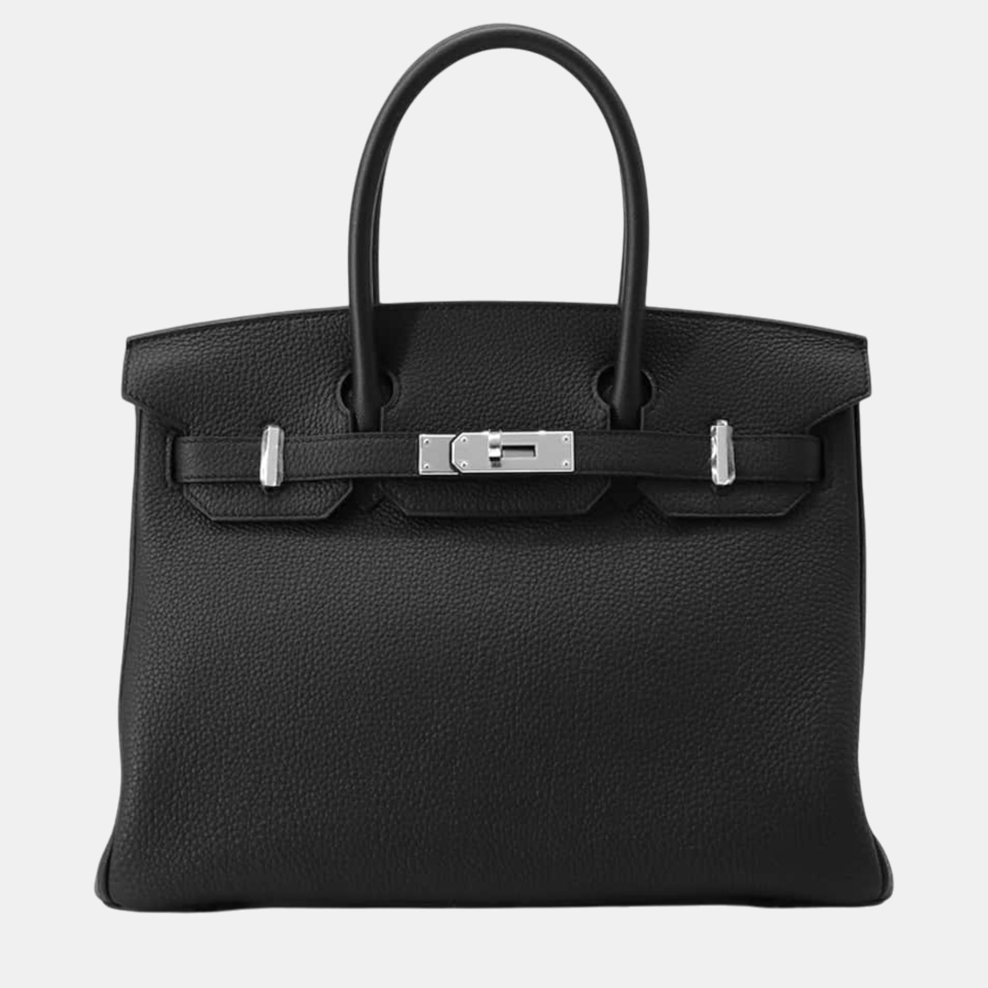 

Hermes Black Togo Leather Birkin Size