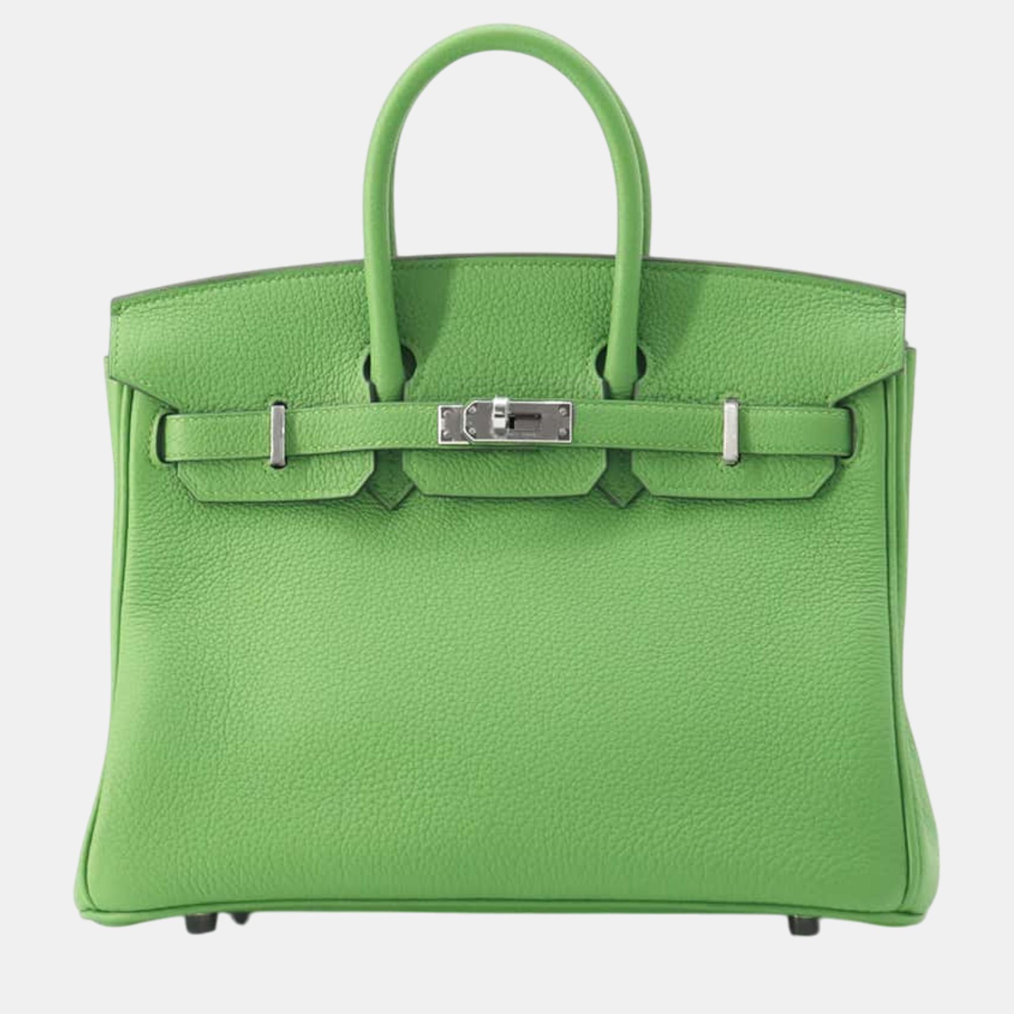 

Hermes Vert Yucca Togo Leather Birkin Size, Green