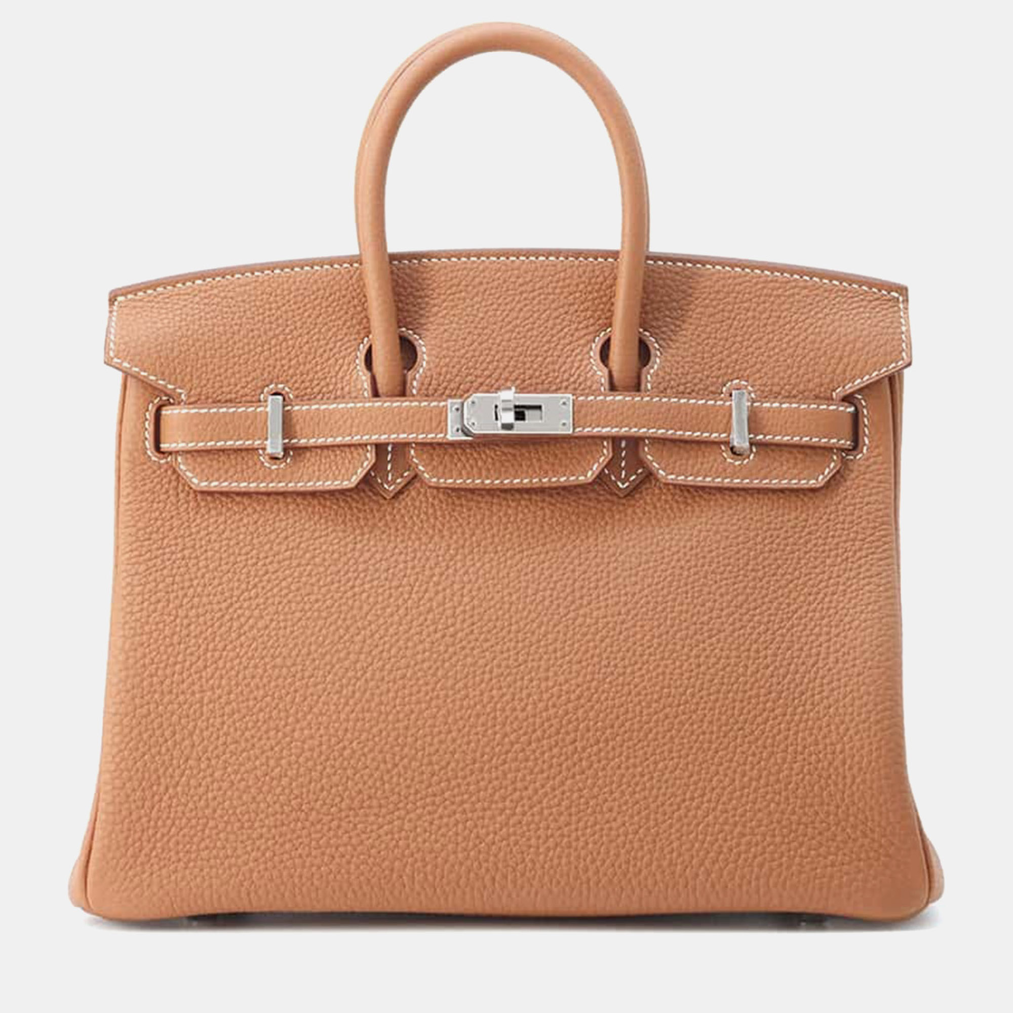 

Hermes Gold Togo Leather Birkin bag Size, Brown