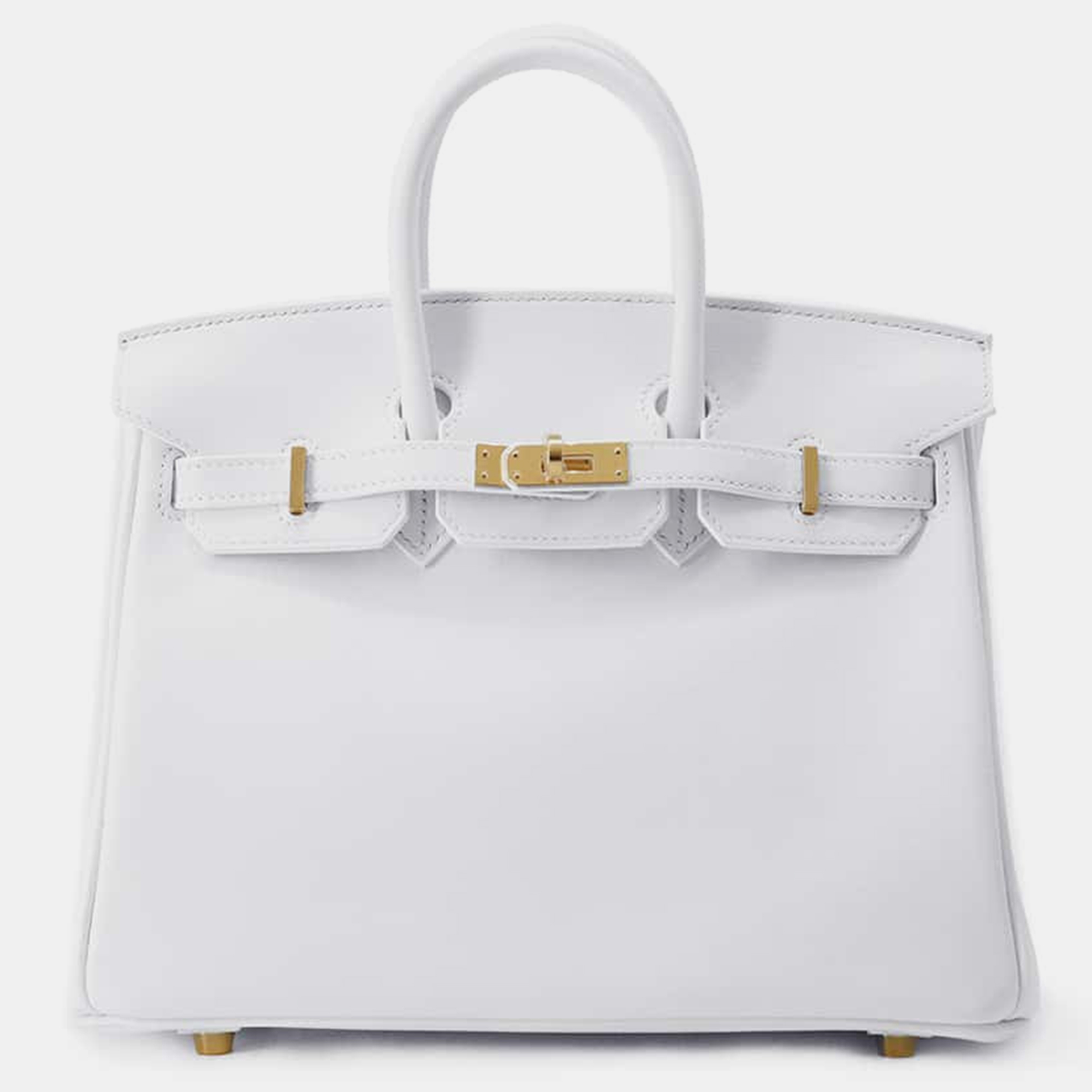 

Hermes New White Swift Leather Birkin Bag Size