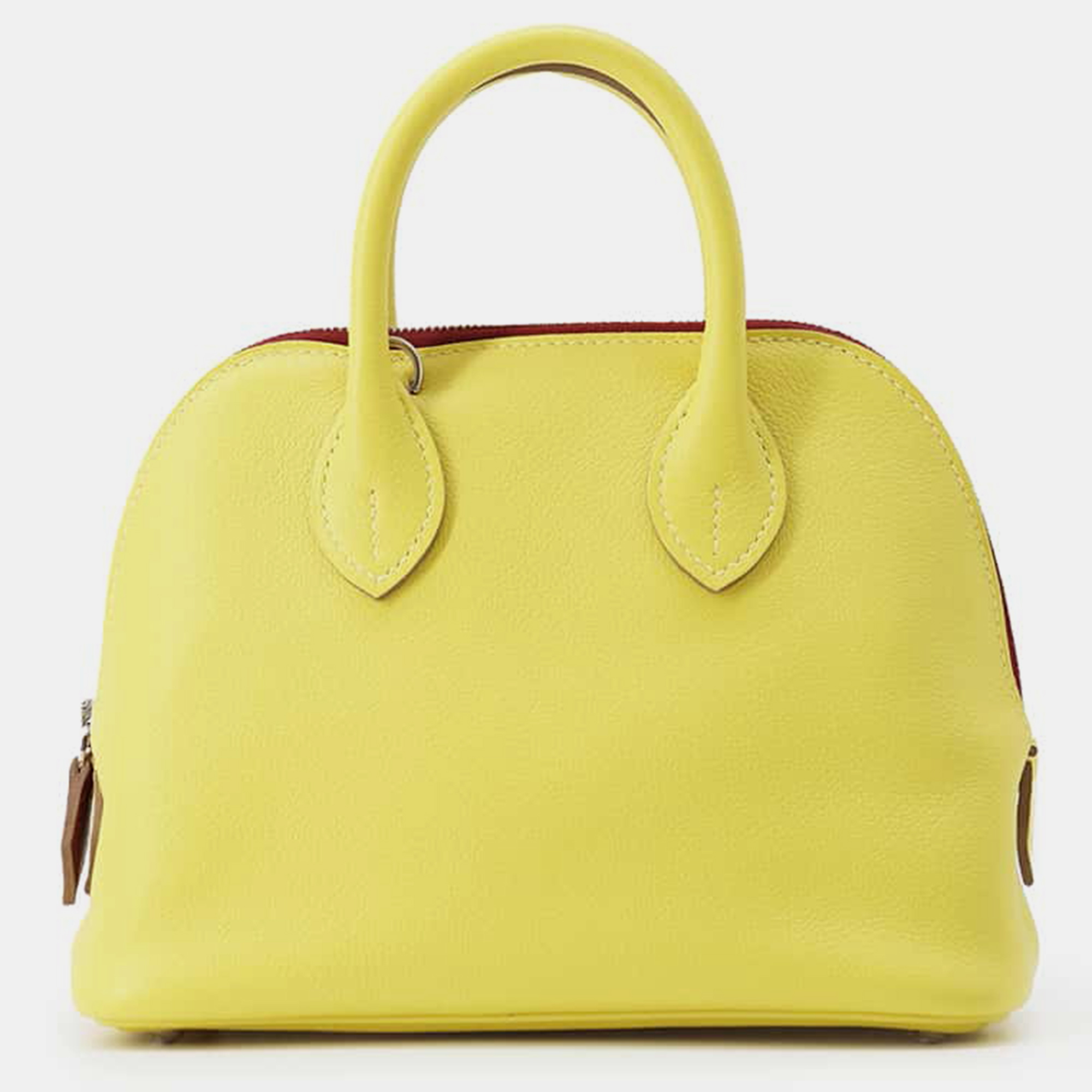 

Hermes Bicolor Lime/Rouge H Evercolor Bolide1923 Bag Size Mini, Yellow