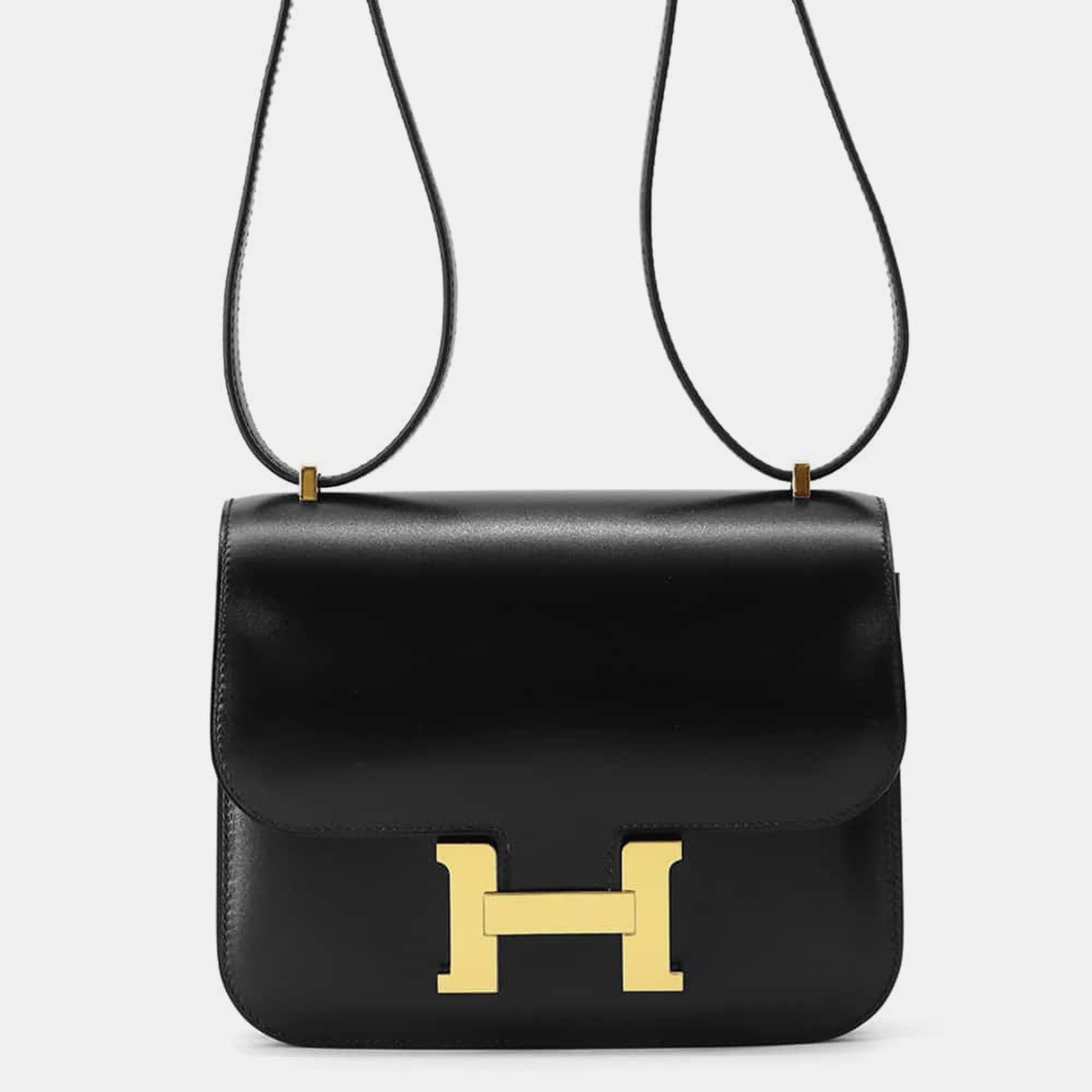 

Hermes Black Box Calf Leather Constance3 Miroir Bag