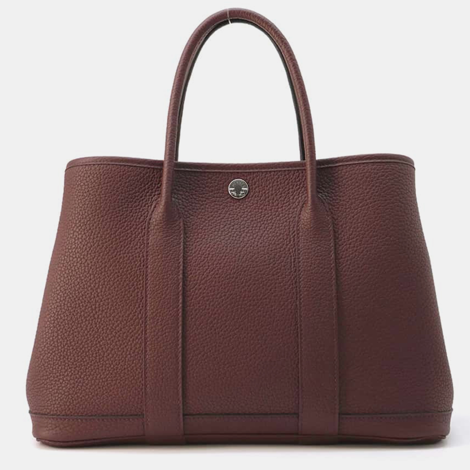 

Hermes Rougesellier Negonda Leather Garden Party Bag Size TPM, Brown