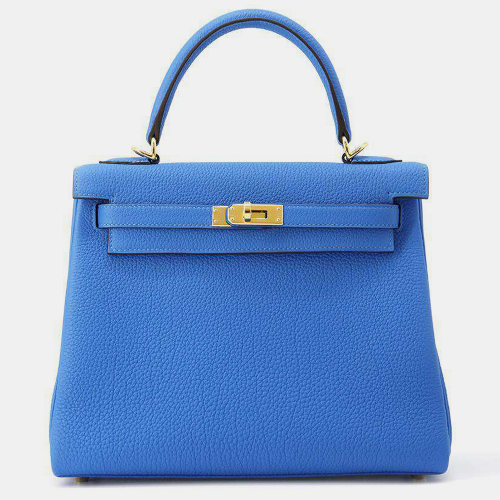 

Hermes Blue Hydra Togo Leather Kelly Retourne Size