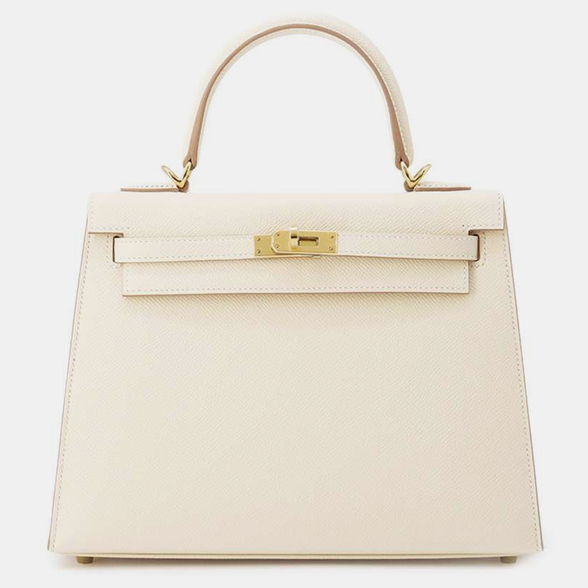 

Hermes Craie Epsom Kelly Sellier Size, Cream