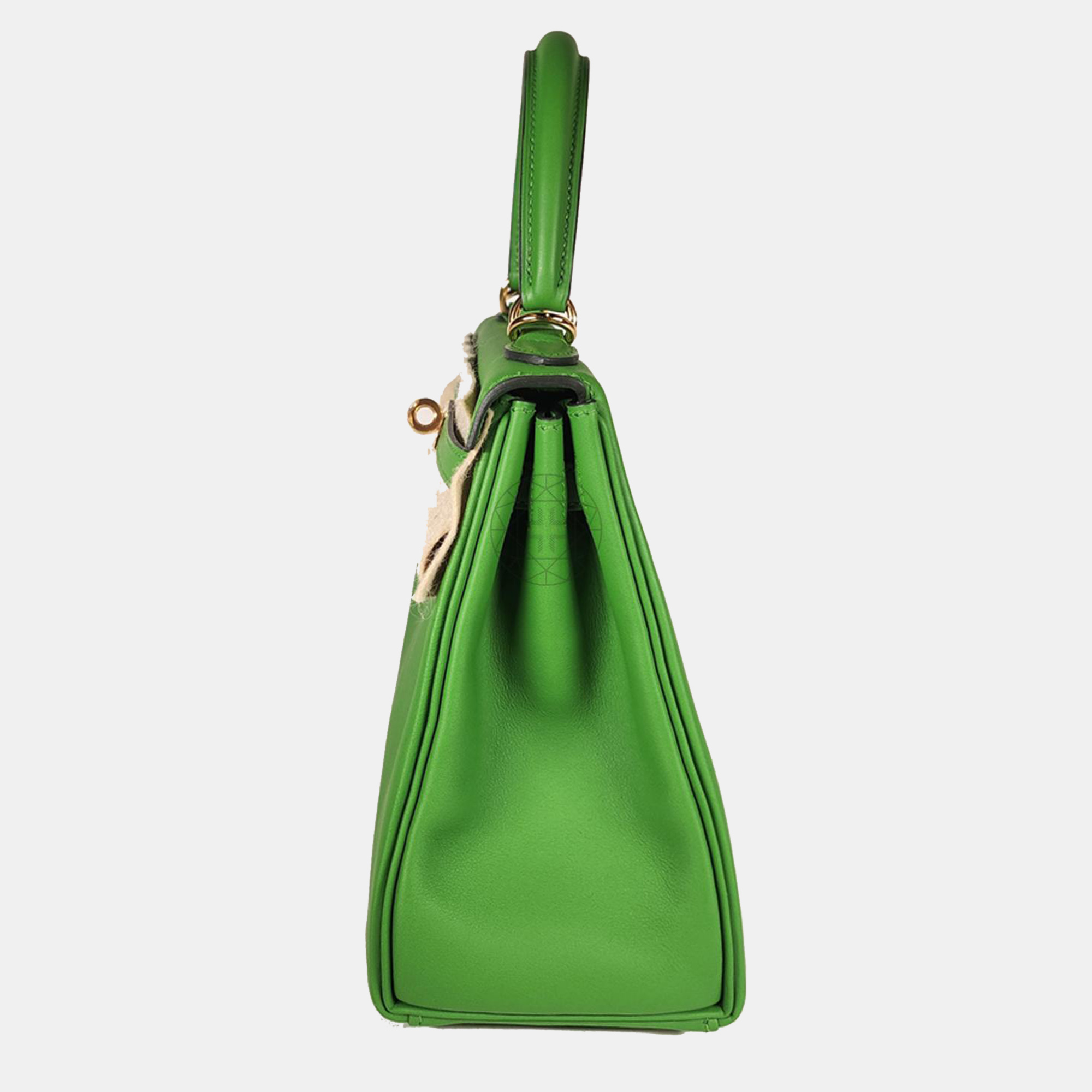 Hermes Vert Yucca Swift Leather Kelly 25 bag GHW 